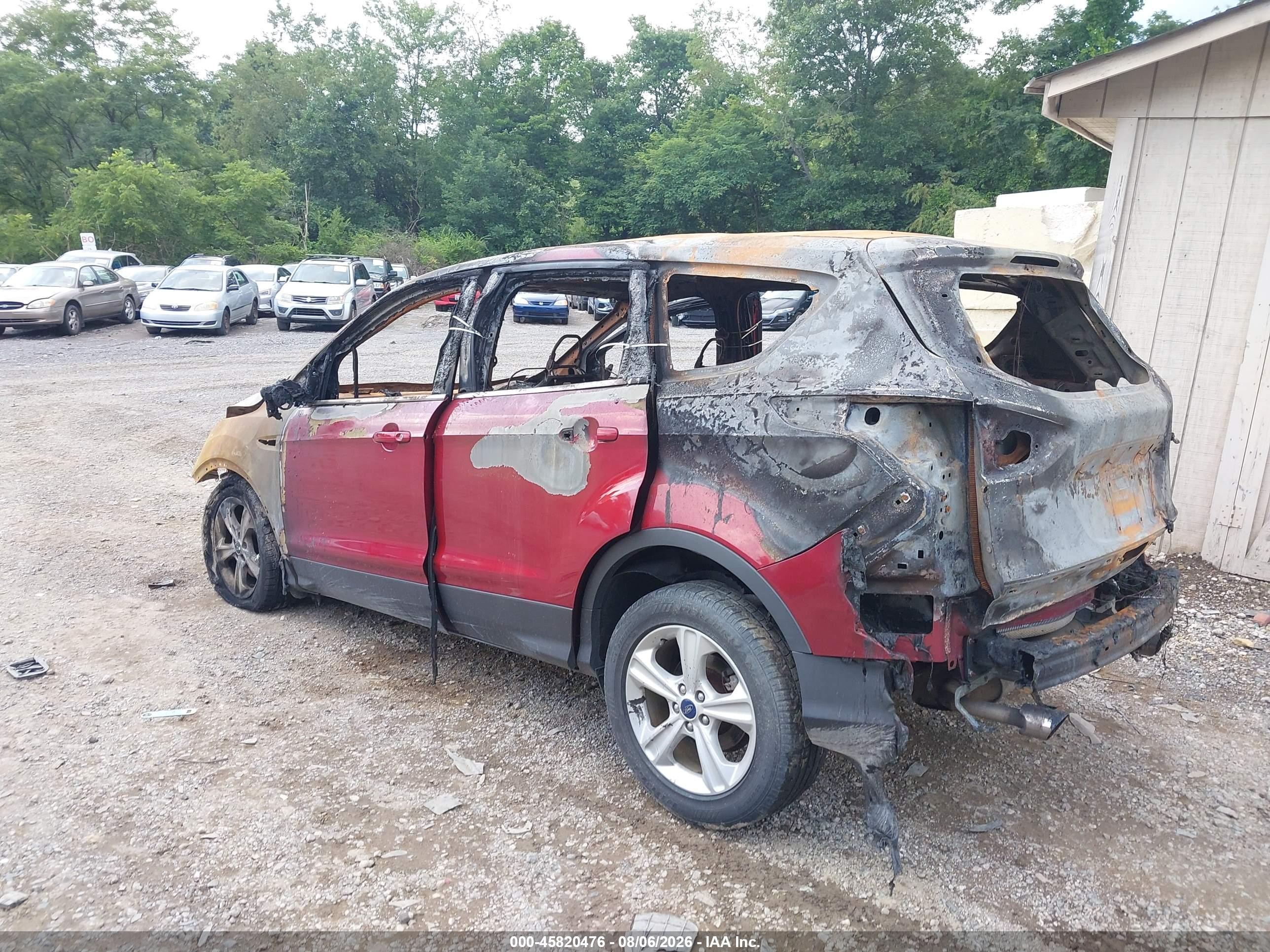 2014 Ford Escape Se Maroon vin: 1FMCU0GX1EUB42762