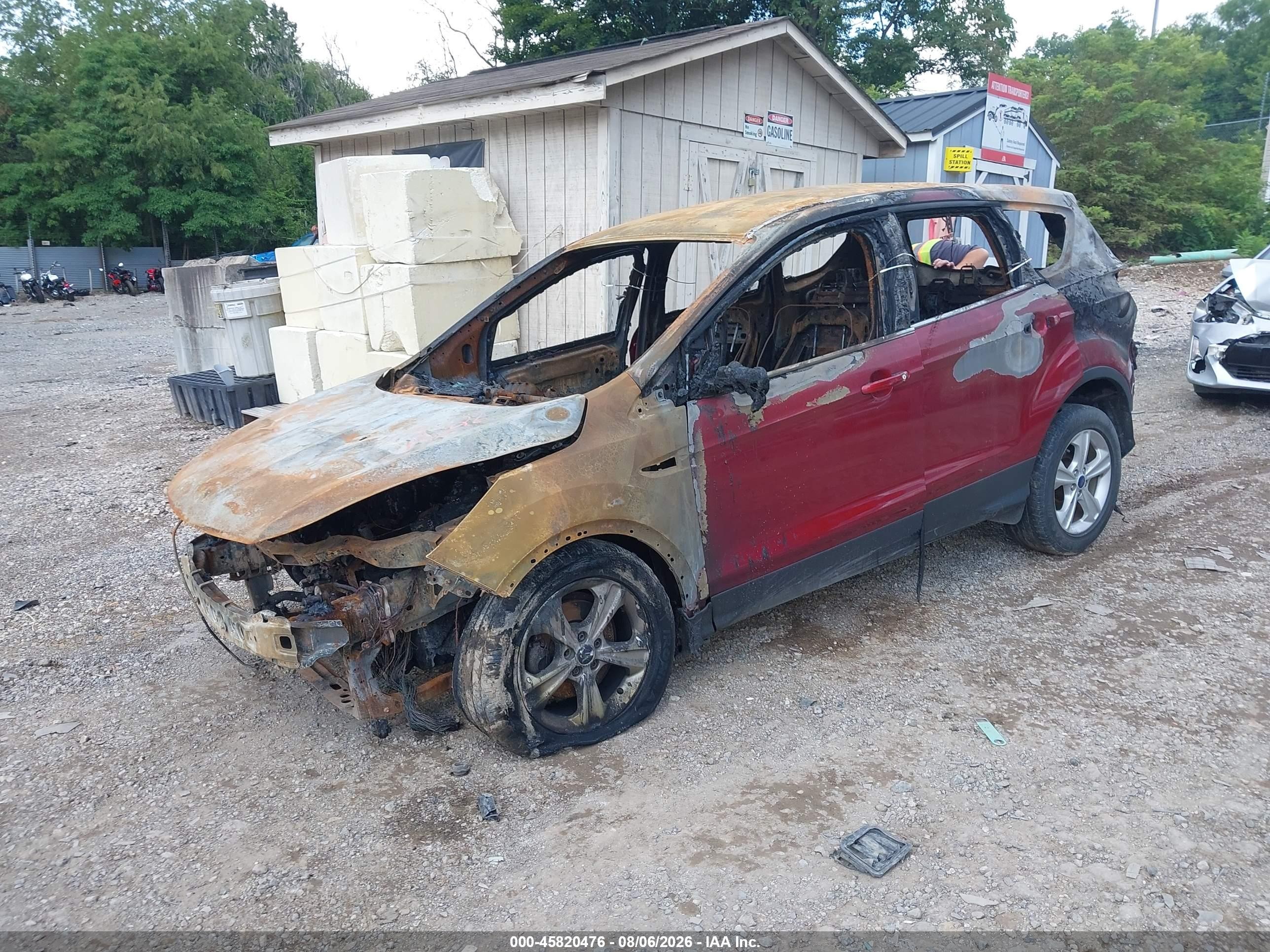 2014 Ford Escape Se Maroon vin: 1FMCU0GX1EUB42762