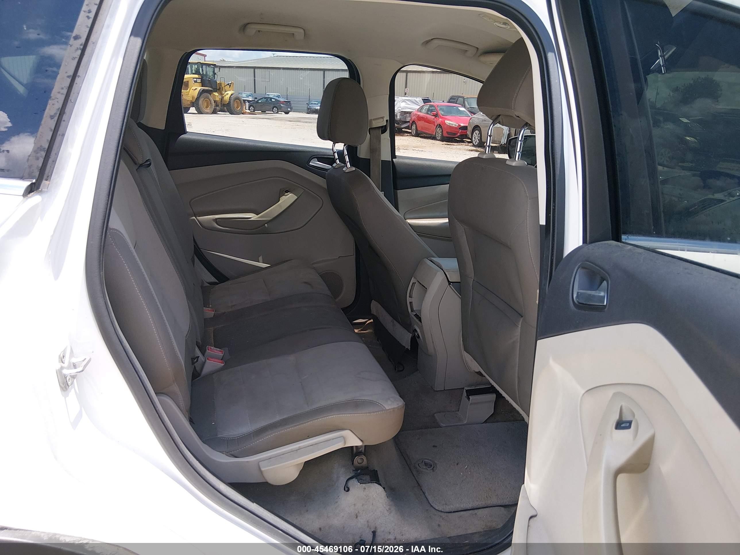 2014 Ford Escape Se White vin: 1FMCU0GX1EUB55110