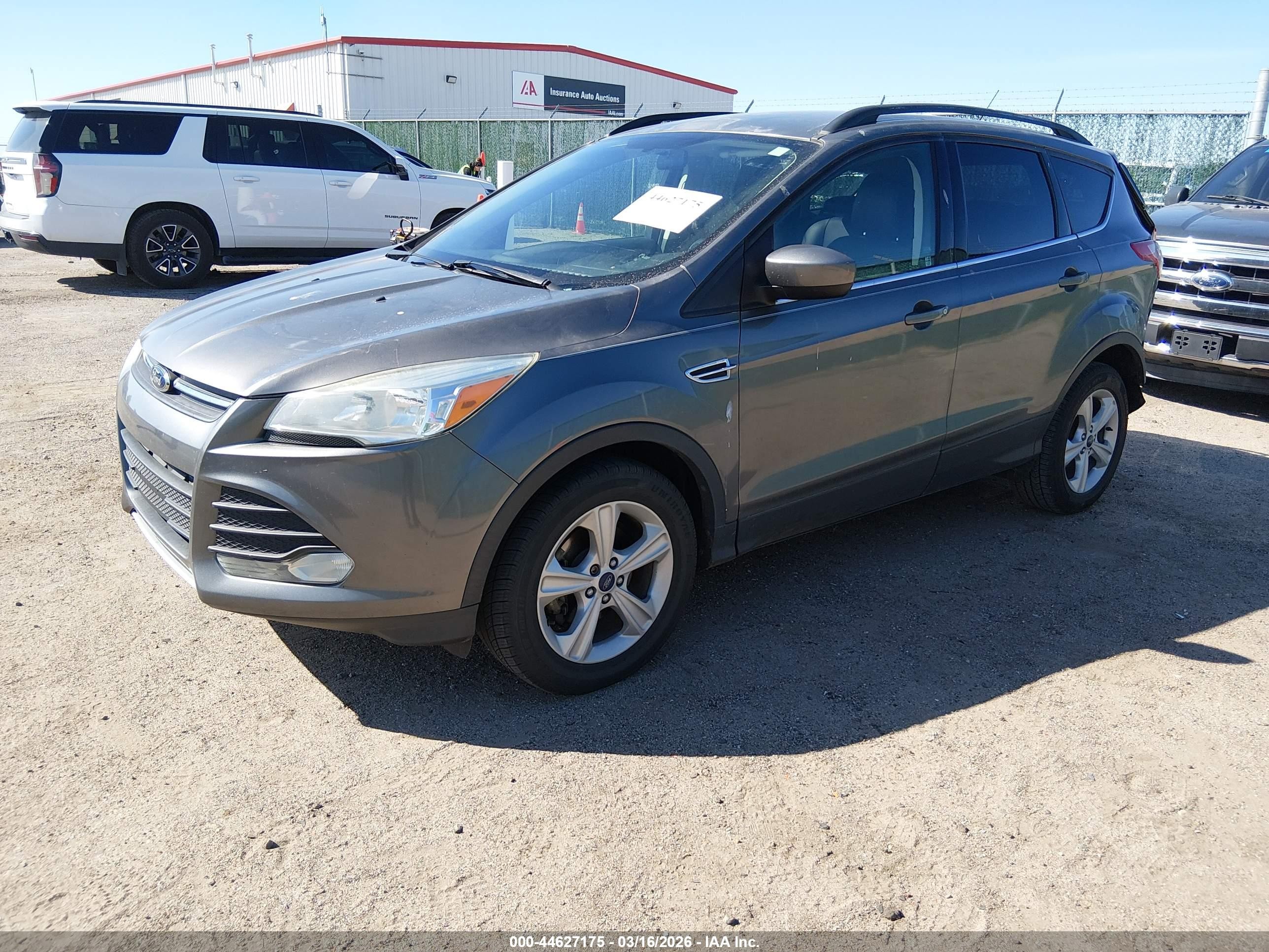 2014 Ford Escape Se Gray vin: 1FMCU0GX1EUC07366