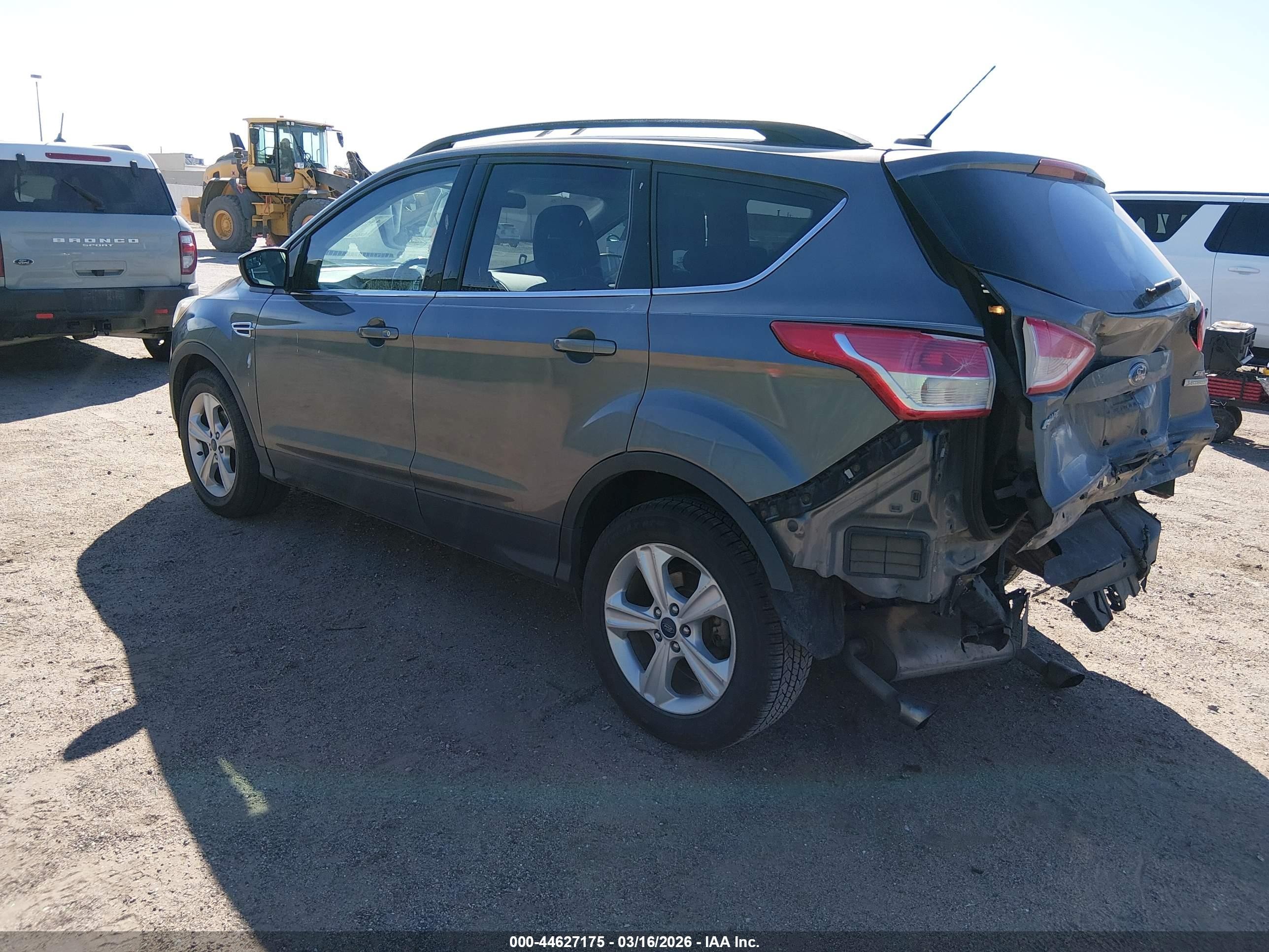 2014 Ford Escape Se Gray vin: 1FMCU0GX1EUC07366