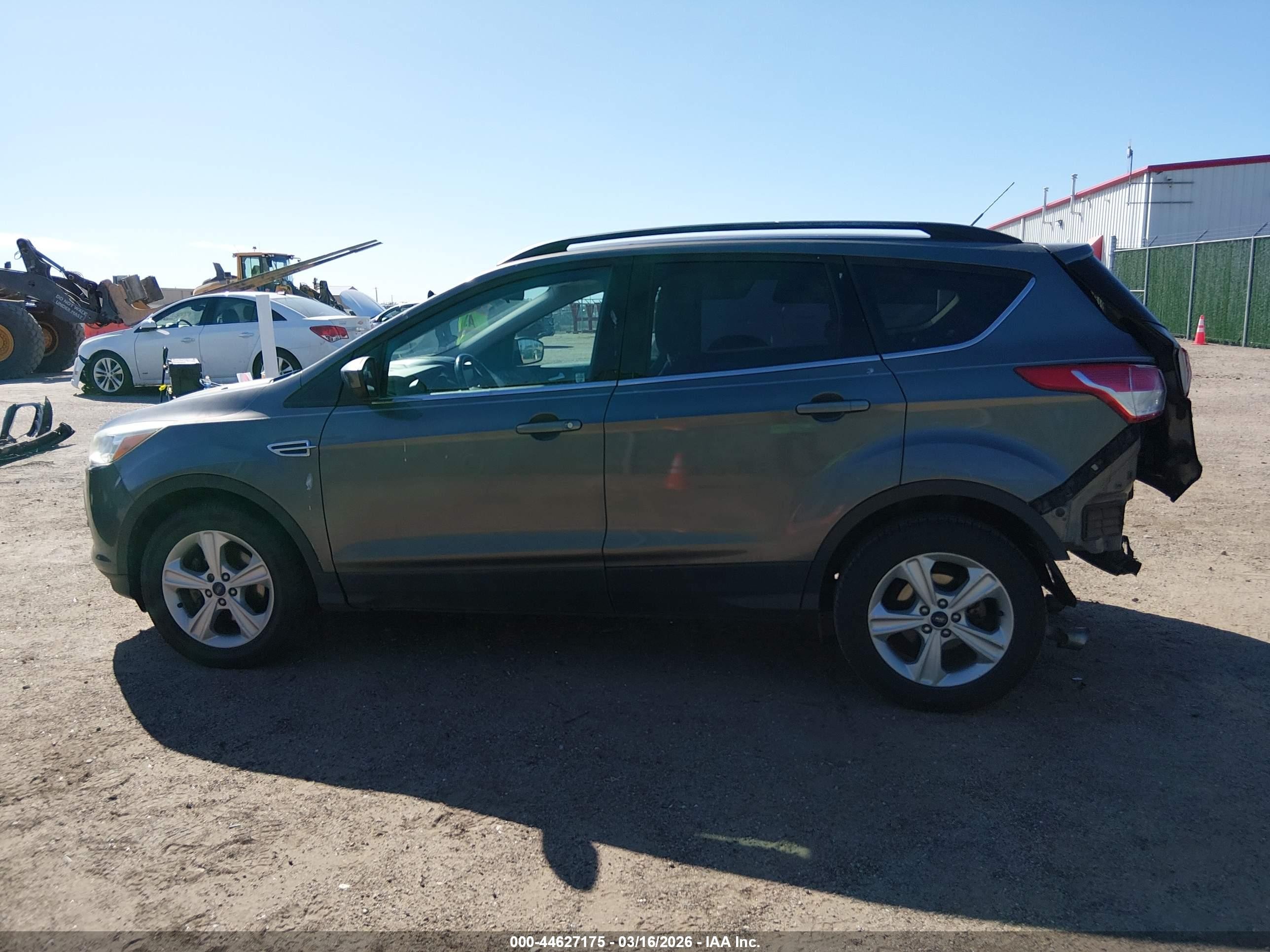 2014 Ford Escape Se Gray vin: 1FMCU0GX1EUC07366