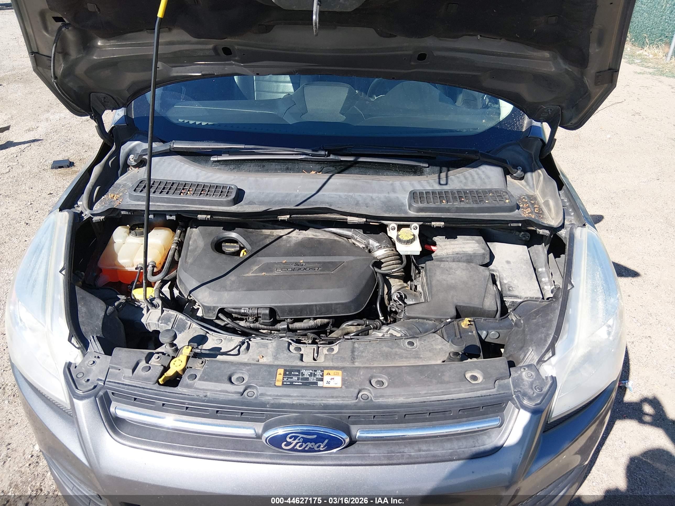 2014 Ford Escape Se Gray vin: 1FMCU0GX1EUC07366