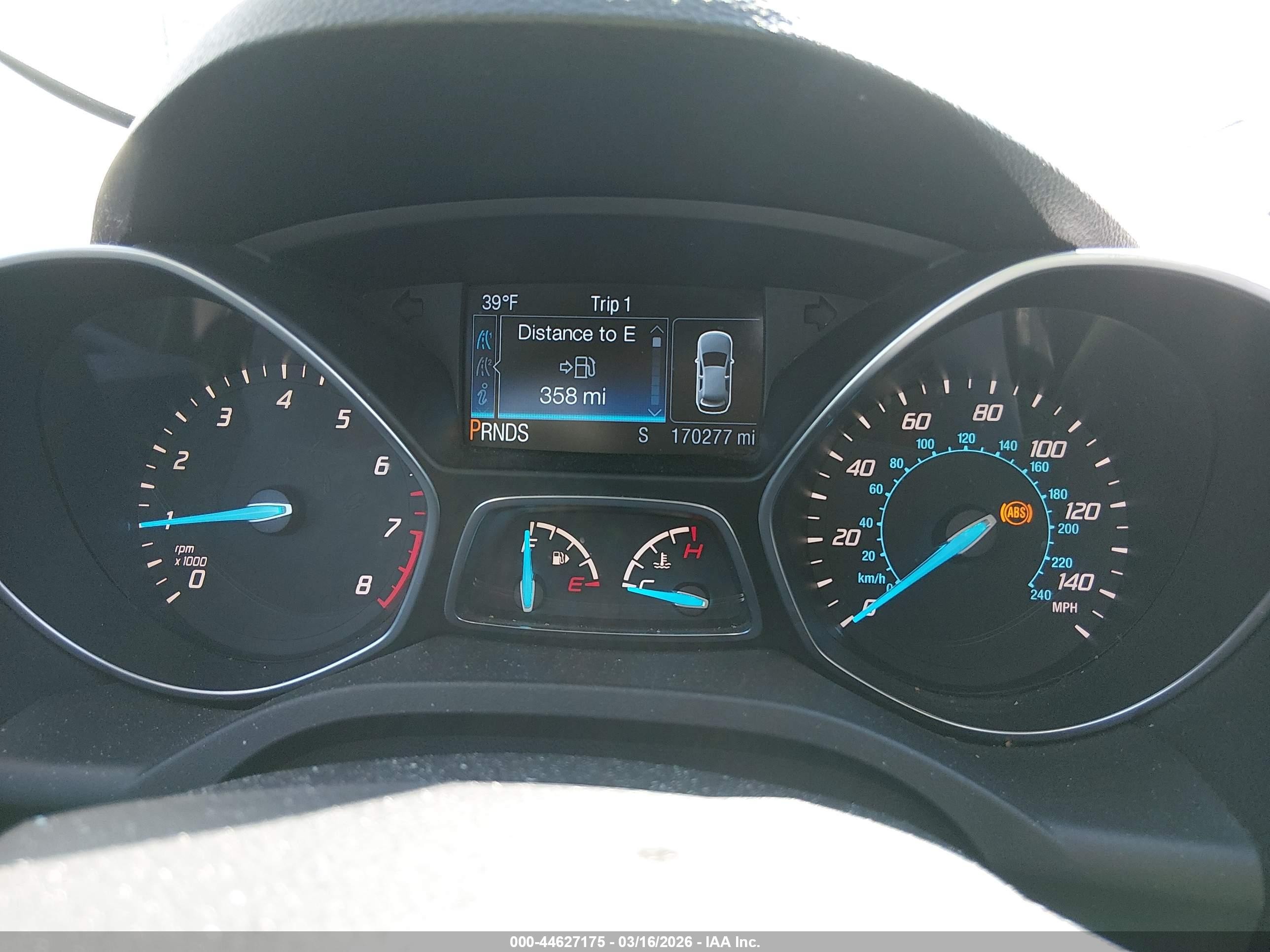 2014 Ford Escape Se Gray vin: 1FMCU0GX1EUC07366
