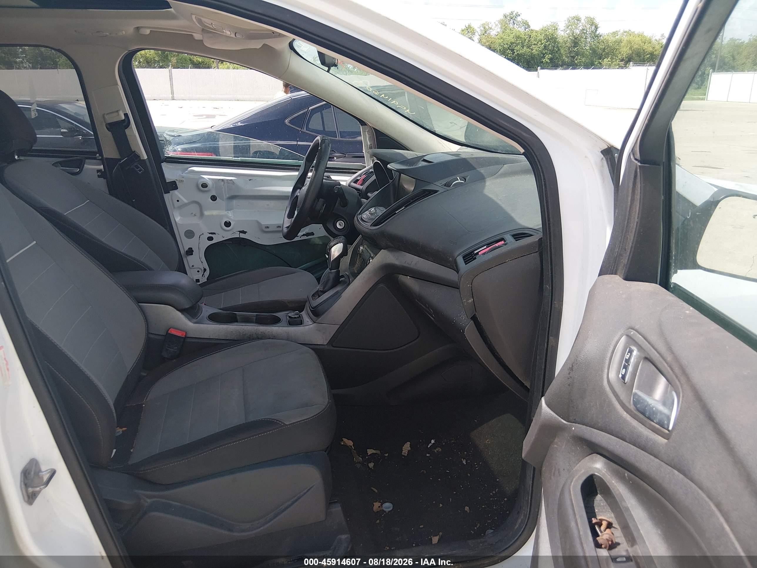 2014 Ford Escape Se White vin: 1FMCU0GX1EUC47009