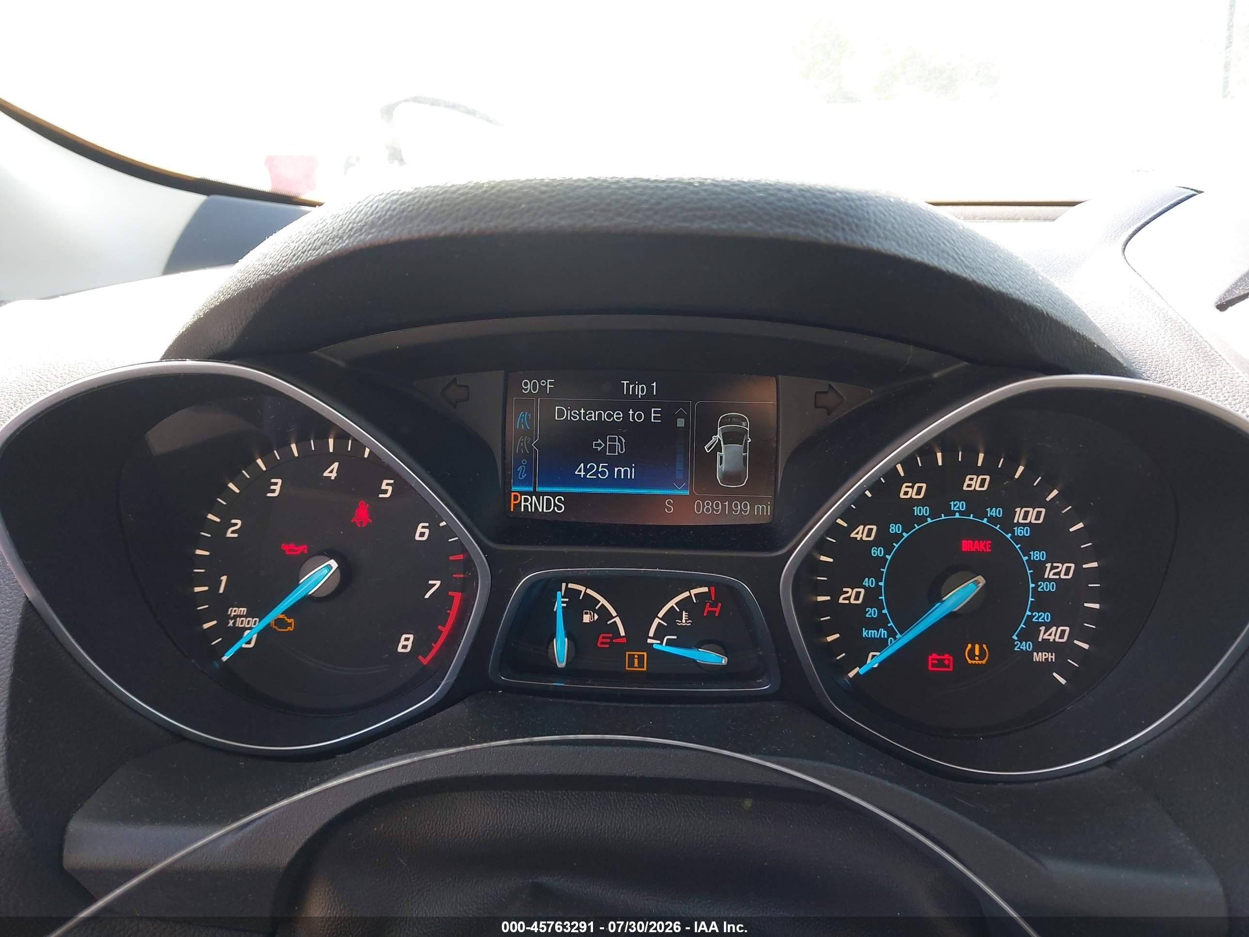 2014 Ford Escape Se Silver vin: 1FMCU0GX1EUC85453