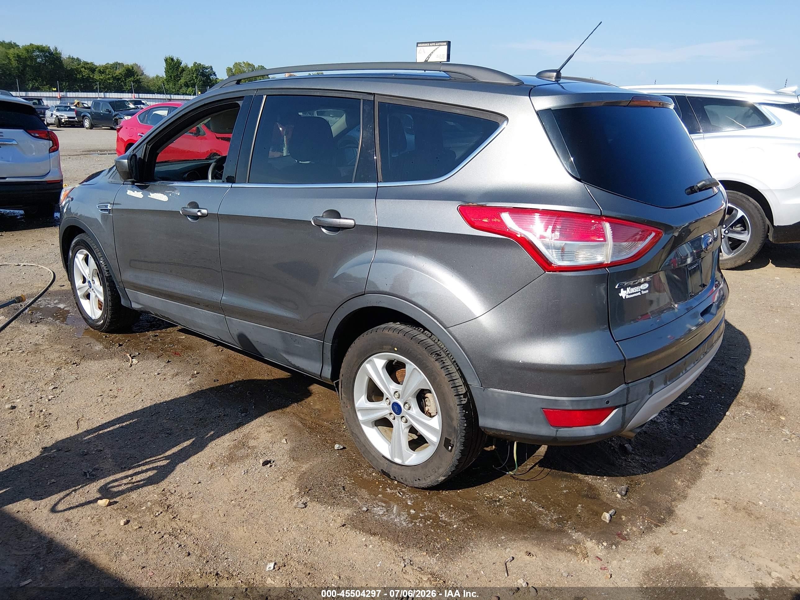 2014 Ford Escape Se Silver vin: 1FMCU0GX1EUC92063