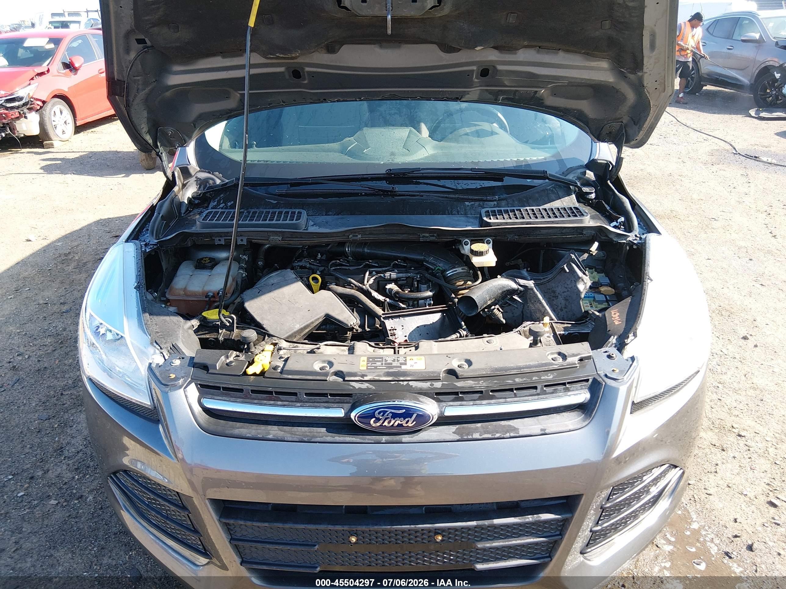 2014 Ford Escape Se Silver vin: 1FMCU0GX1EUC92063