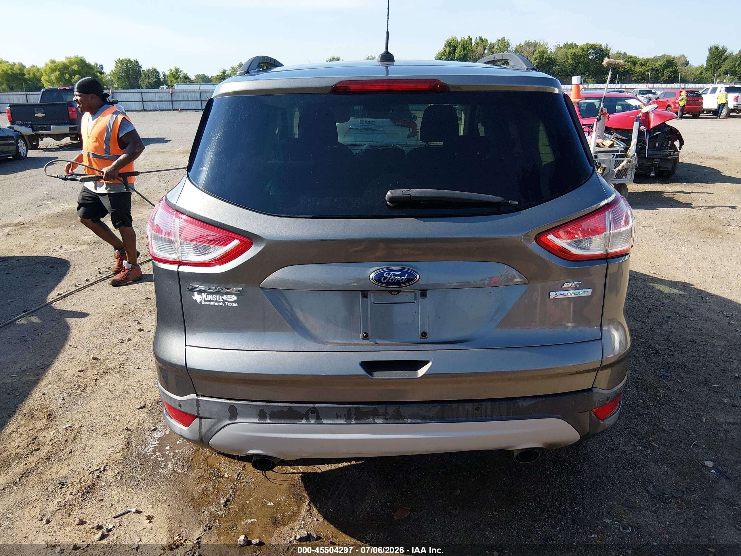 2014 Ford Escape Se Silver vin: 1FMCU0GX1EUC92063