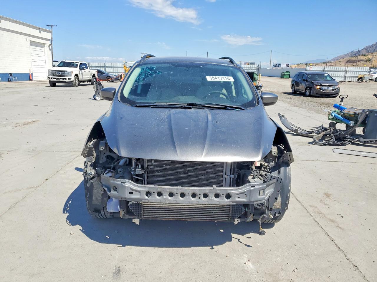 2014 Ford Escape Se Gray vin: 1FMCU0GX1EUD01683
