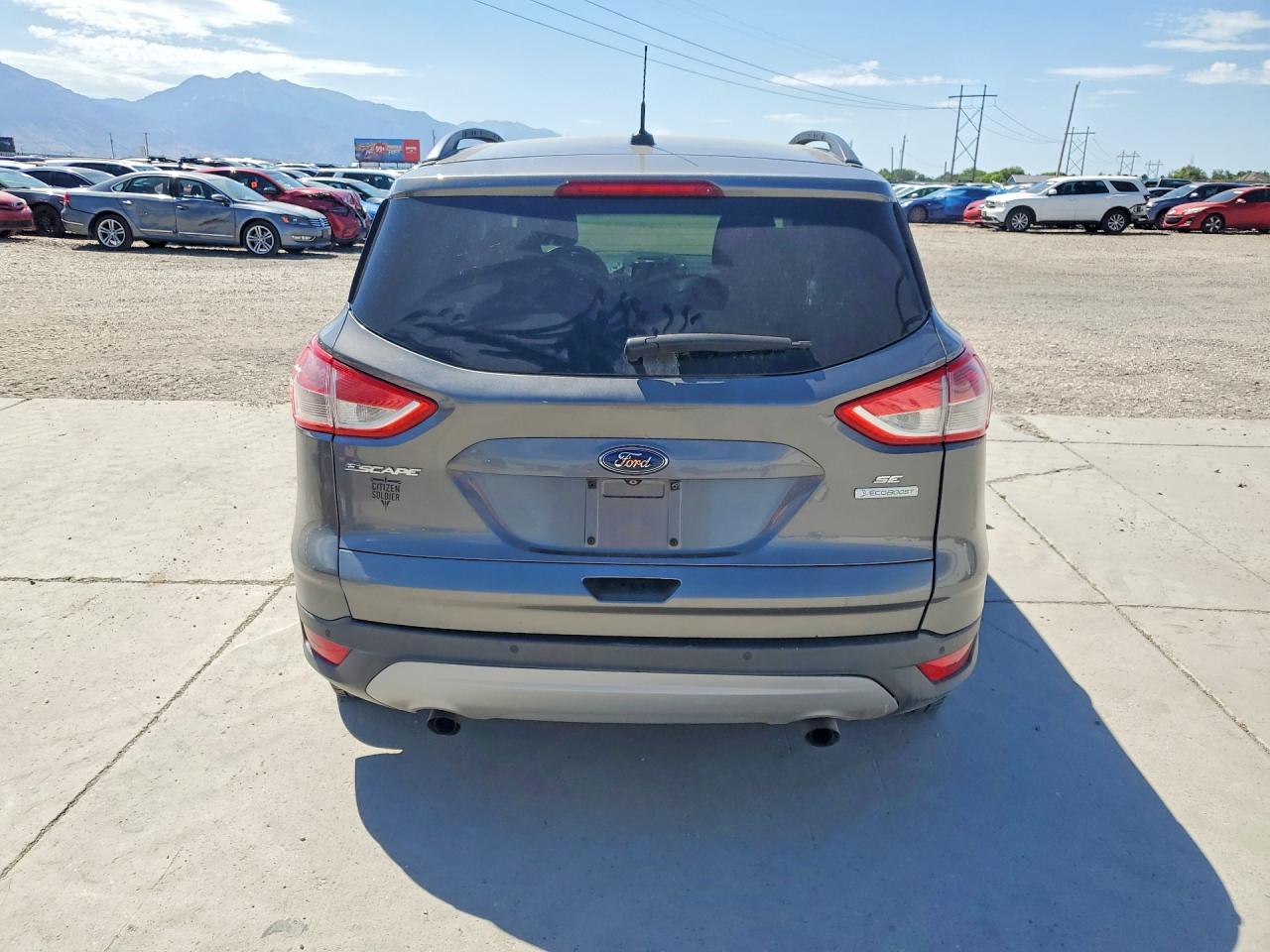 2014 Ford Escape Se Gray vin: 1FMCU0GX1EUD01683
