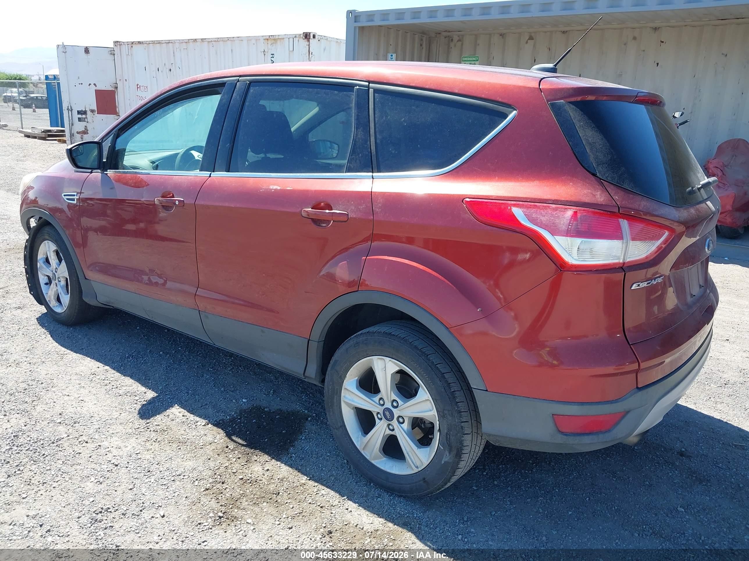 2014 Ford Escape Se Red vin: 1FMCU0GX1EUD03207