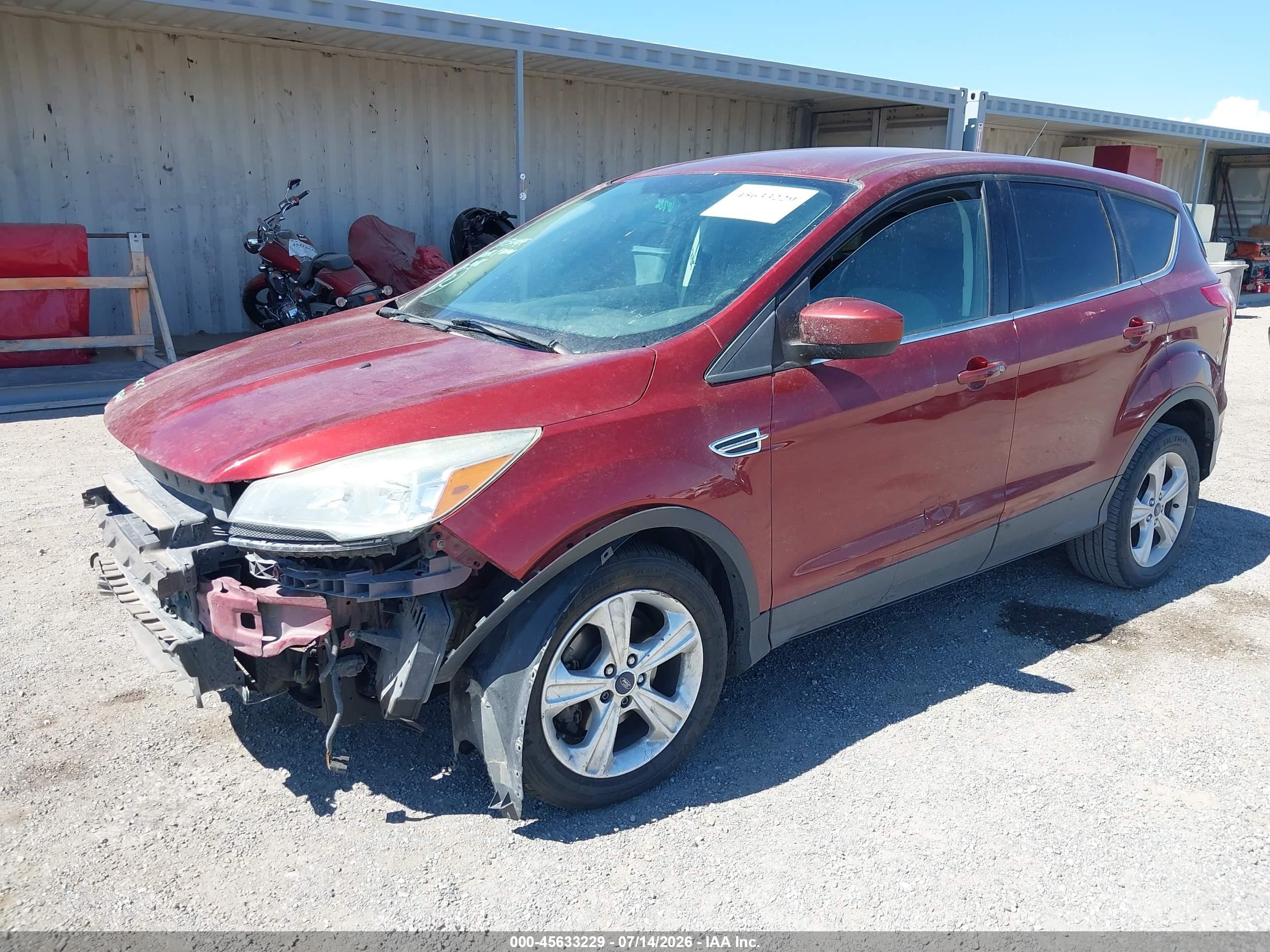 2014 Ford Escape Se Red vin: 1FMCU0GX1EUD03207