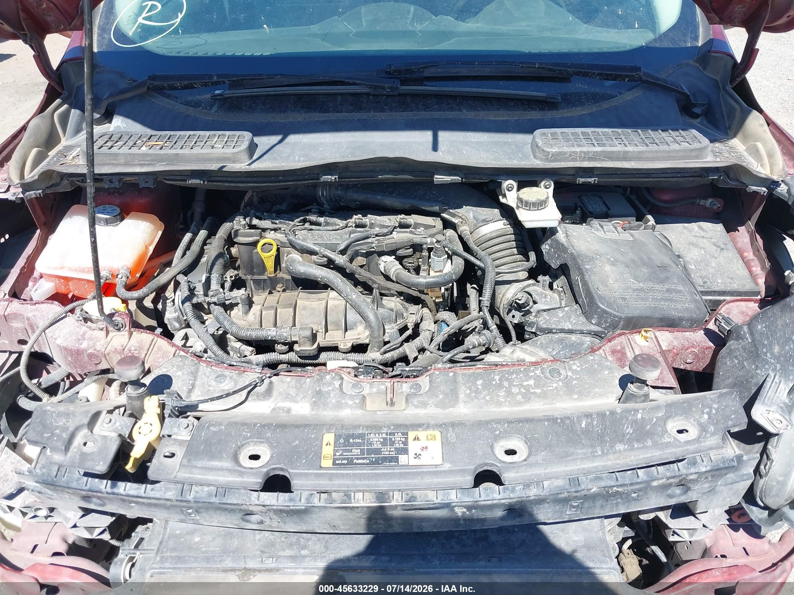 2014 Ford Escape Se Red vin: 1FMCU0GX1EUD03207