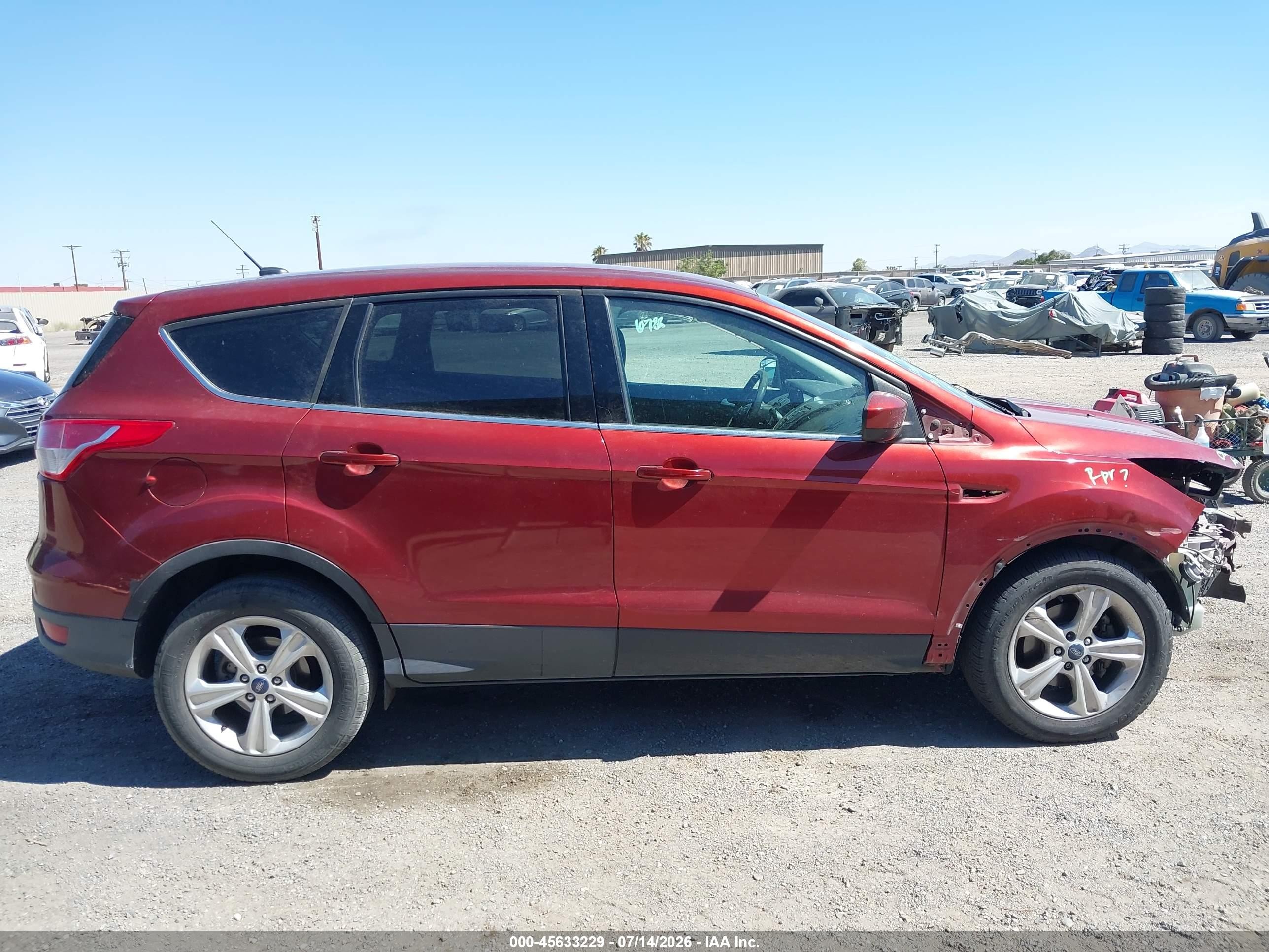 2014 Ford Escape Se Red vin: 1FMCU0GX1EUD03207