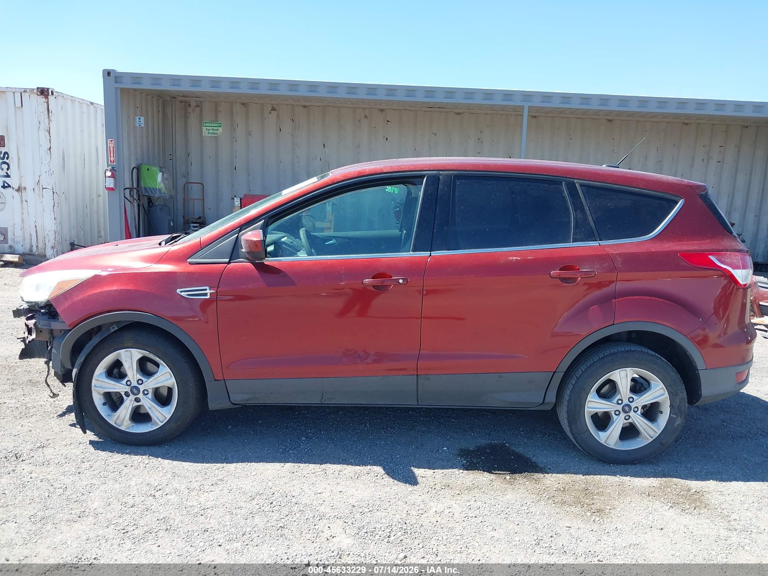 2014 Ford Escape Se Red vin: 1FMCU0GX1EUD03207