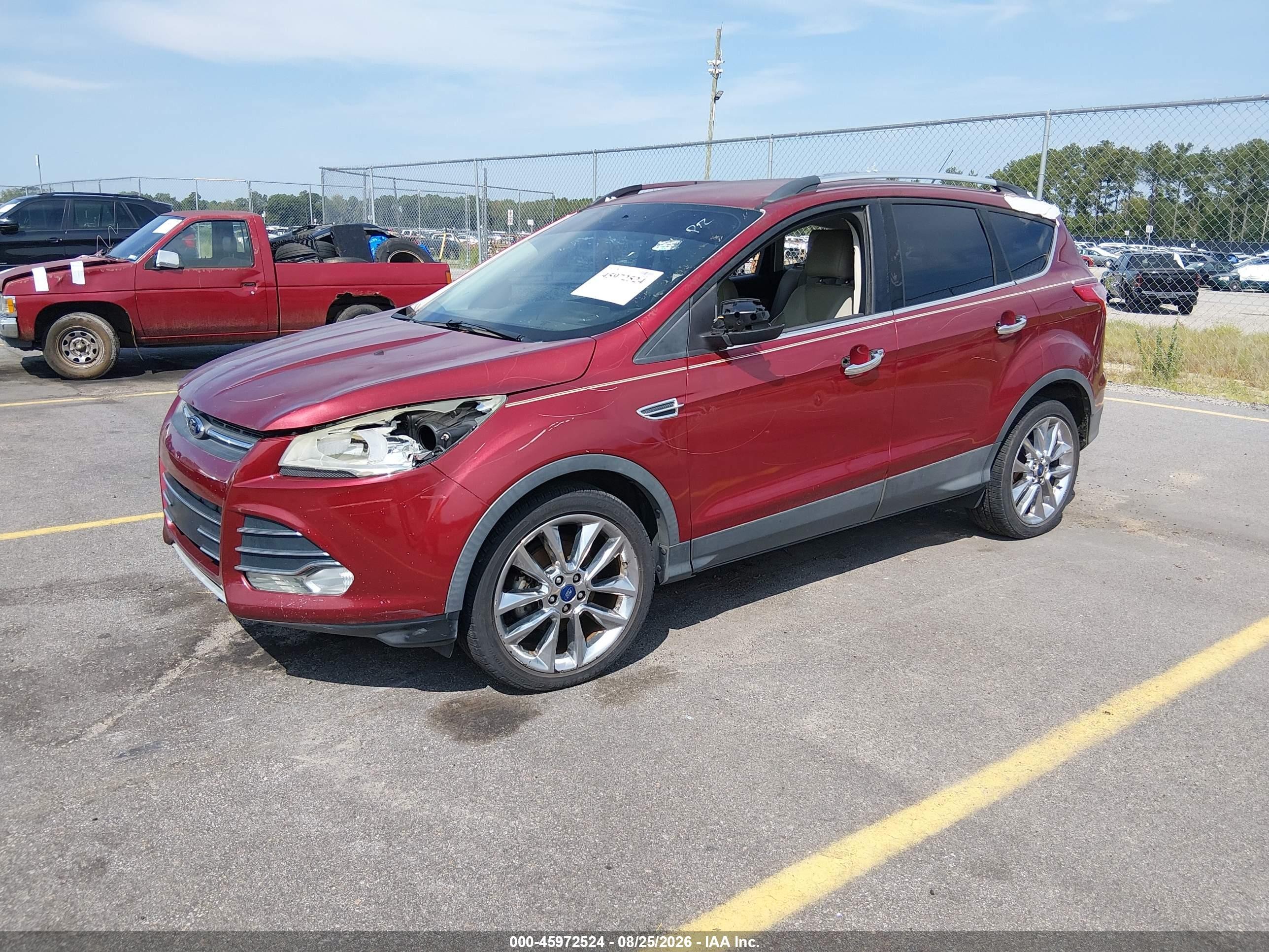 2014 Ford Escape Se Red vin: 1FMCU0GX1EUD91627