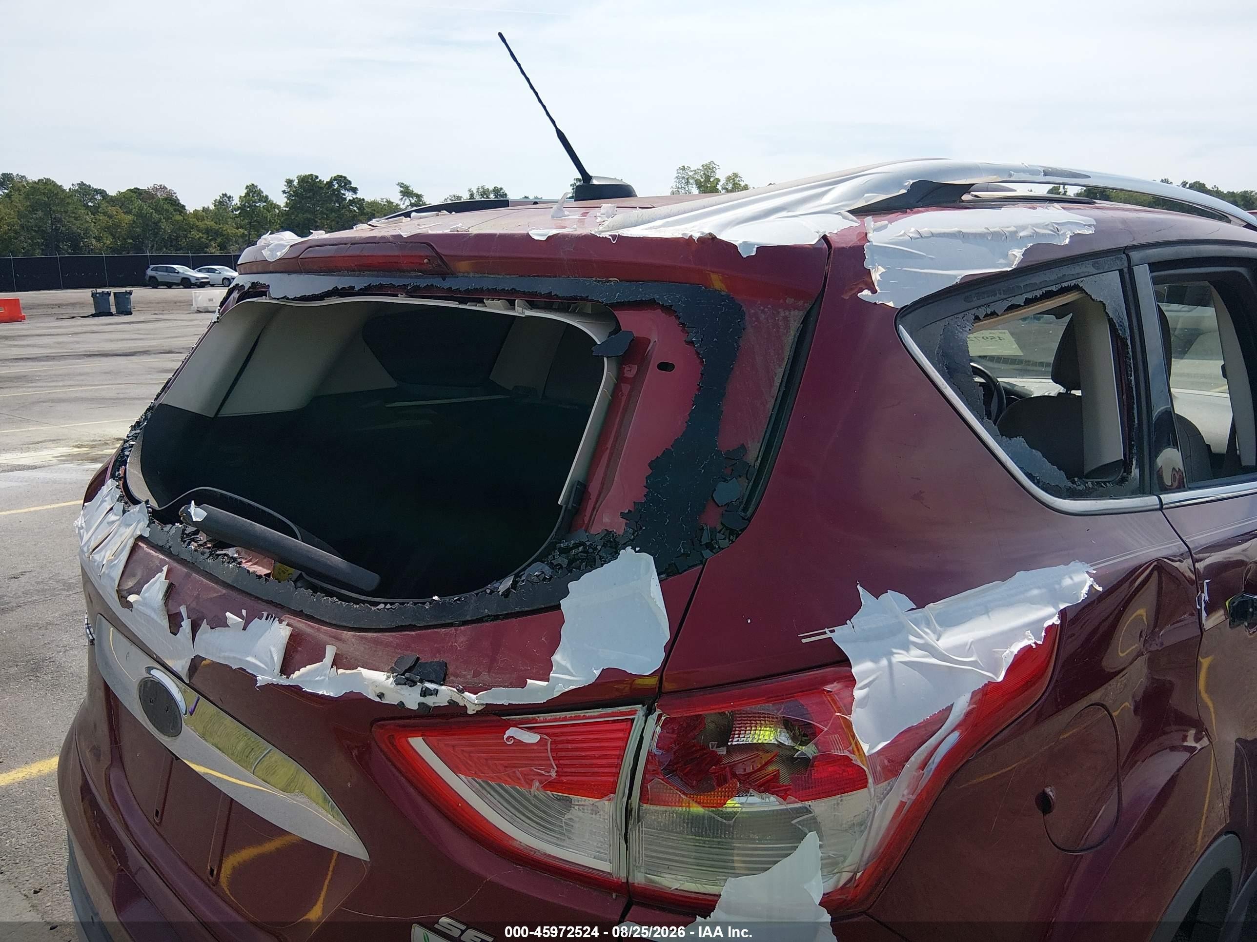 2014 Ford Escape Se Red vin: 1FMCU0GX1EUD91627
