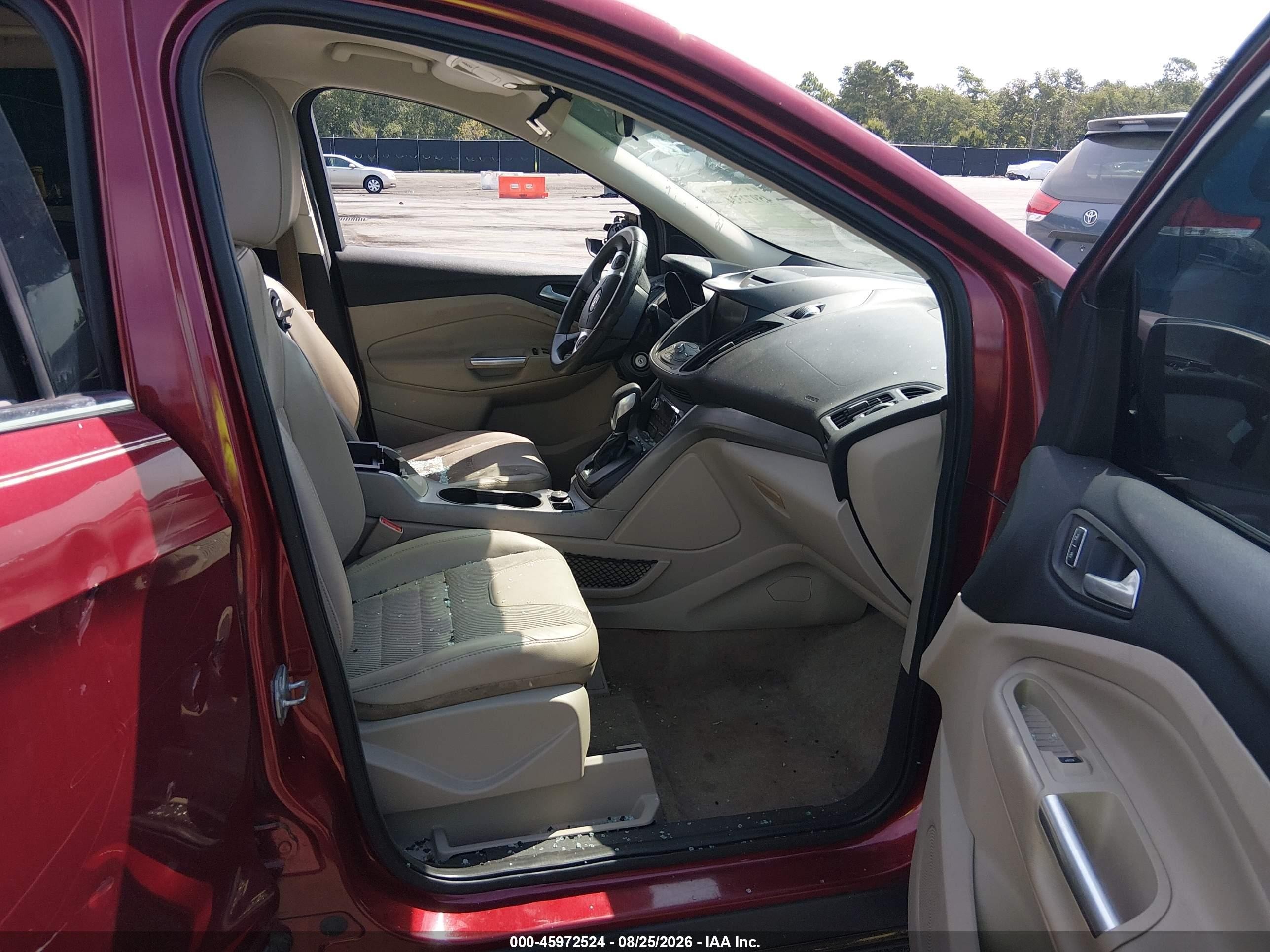 2014 Ford Escape Se Red vin: 1FMCU0GX1EUD91627