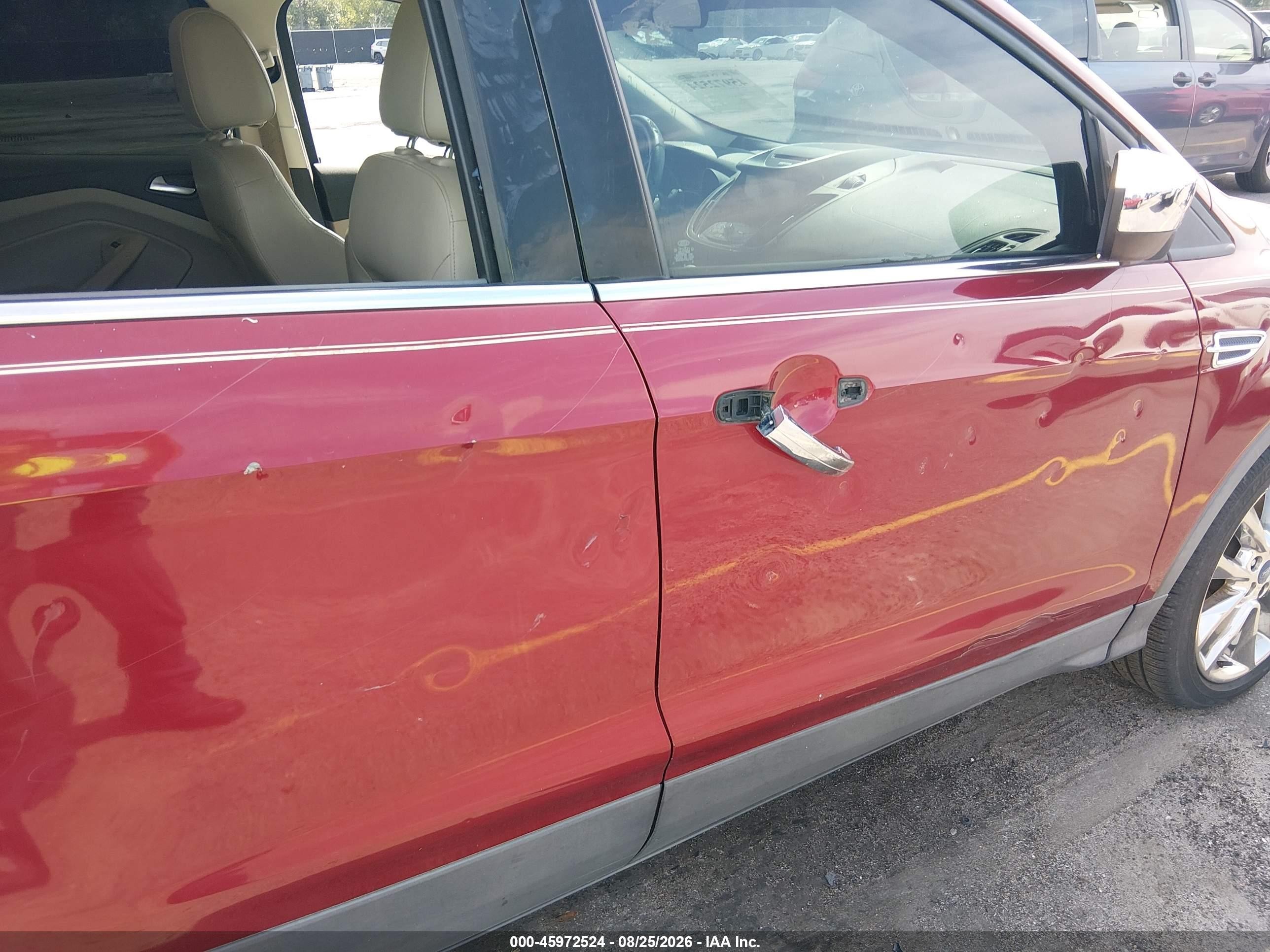 2014 Ford Escape Se Red vin: 1FMCU0GX1EUD91627
