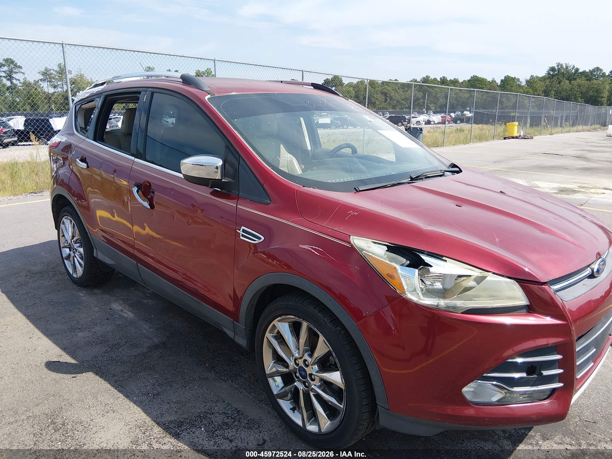 2014 Ford Escape Se Red vin: 1FMCU0GX1EUD91627