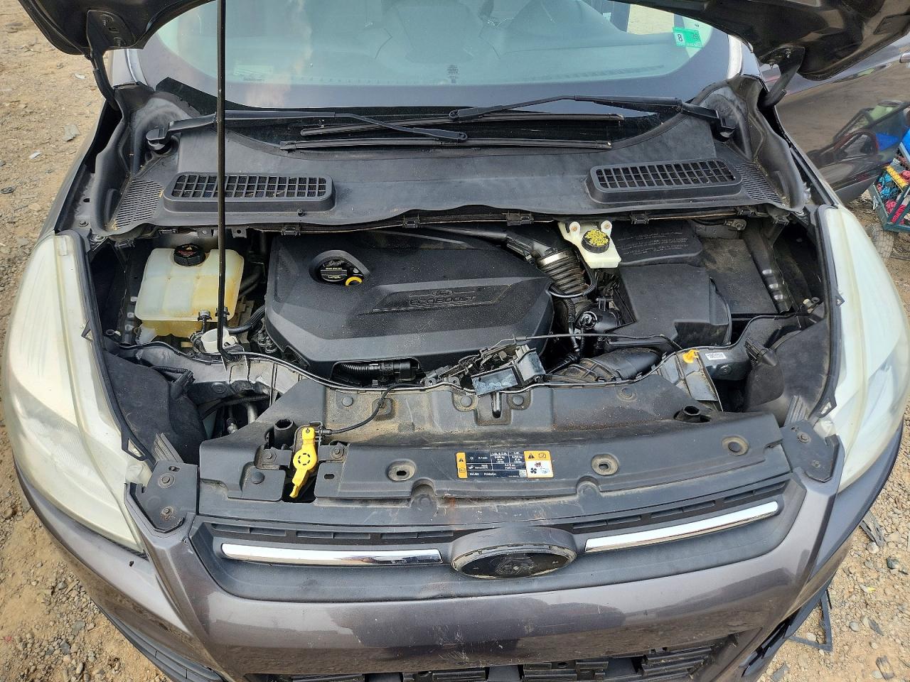 2014 Ford Escape Se Gray vin: 1FMCU0GX1EUD91918