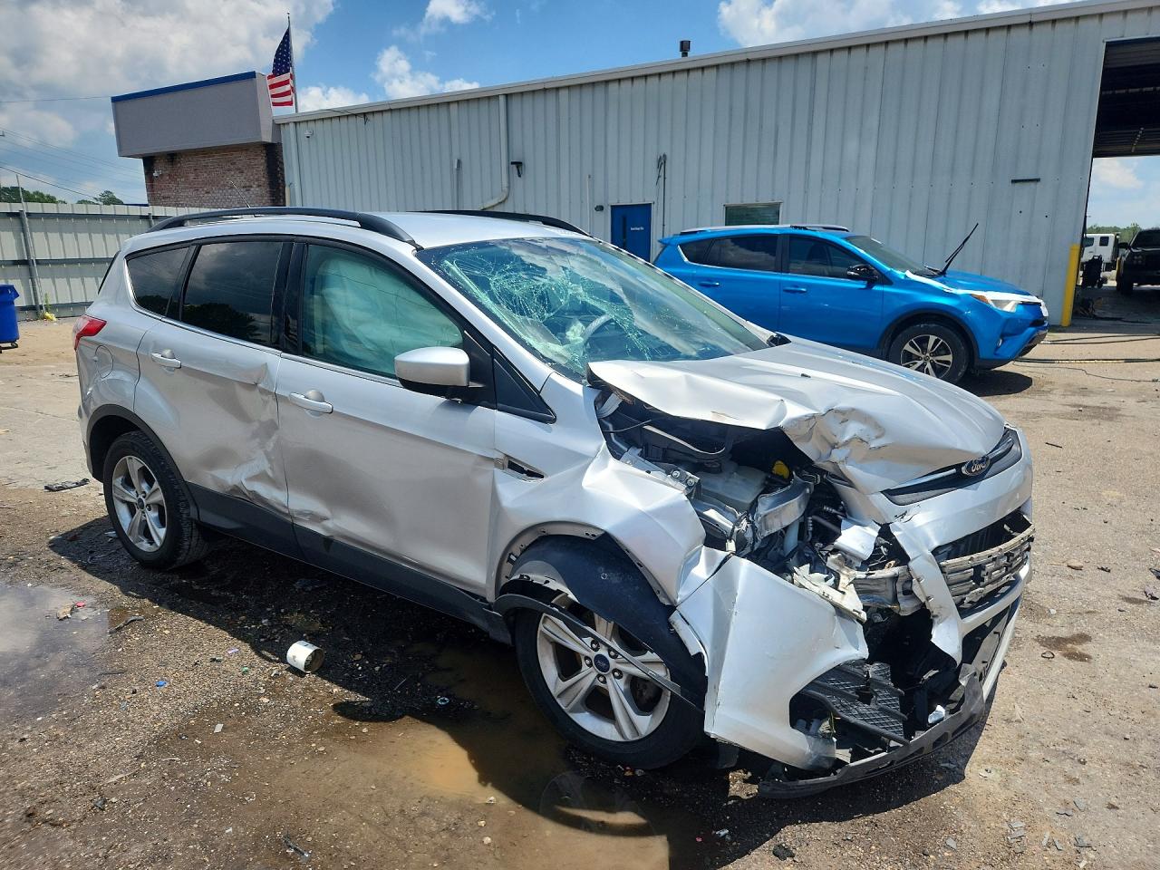 2014 Ford Escape Se Silver vin: 1FMCU0GX1EUE47503