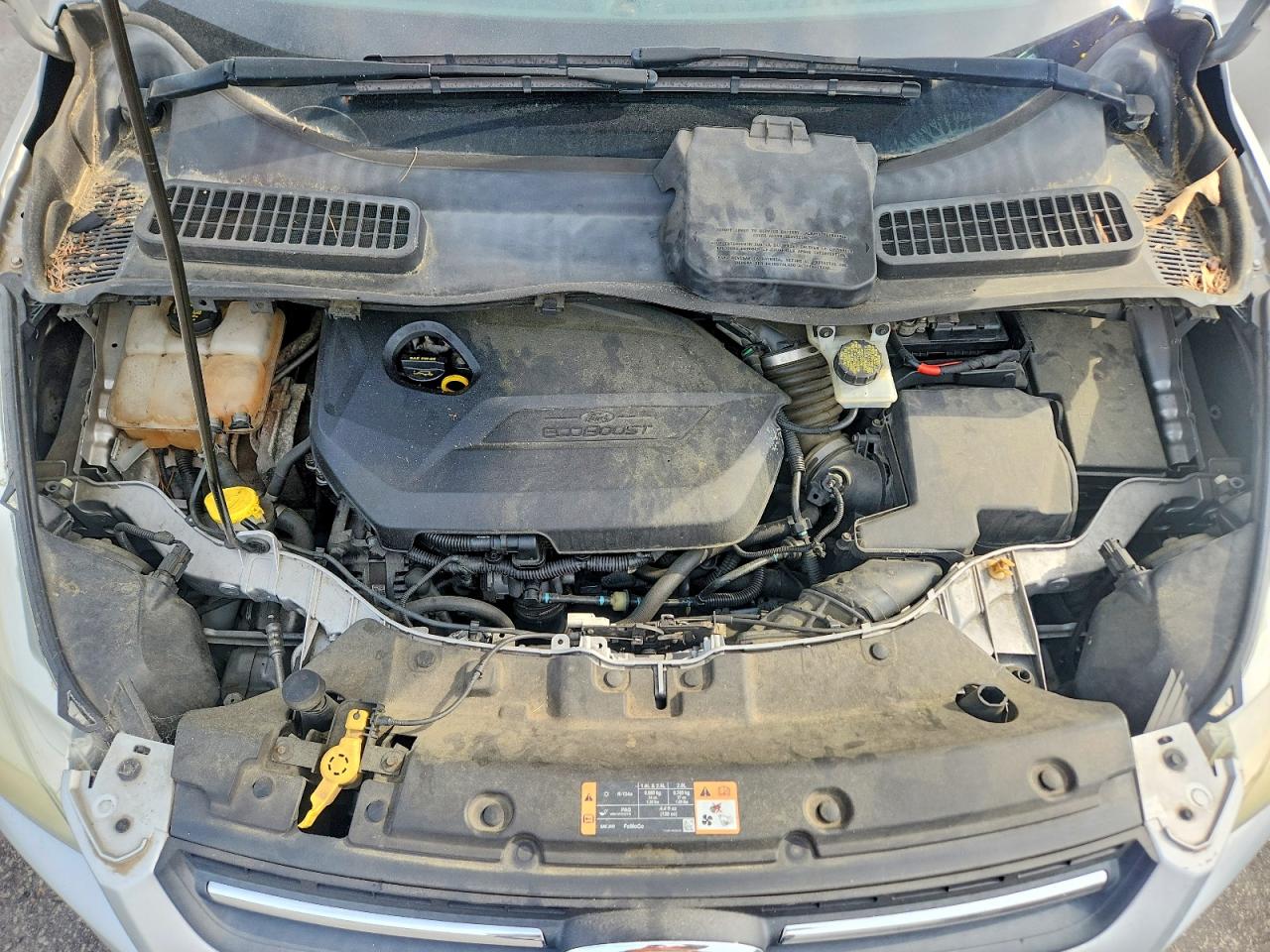 2015 Ford Escape Se Silver vin: 1FMCU0GX1FUA03698