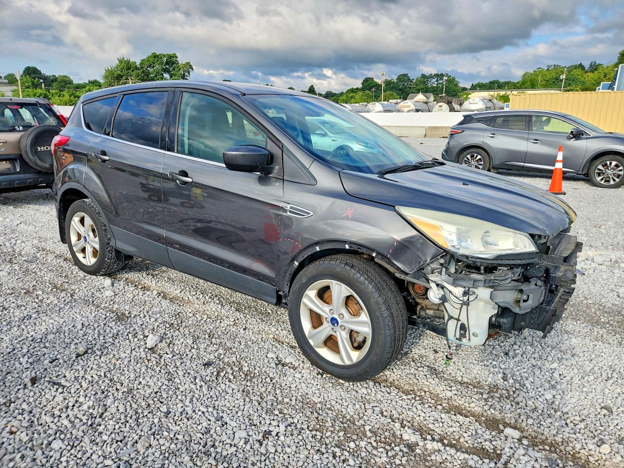 2015 Ford Escape Se Gray vin: 1FMCU0GX1FUA23143