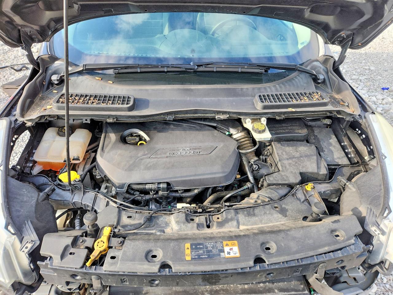 2015 Ford Escape Se Gray vin: 1FMCU0GX1FUA23143