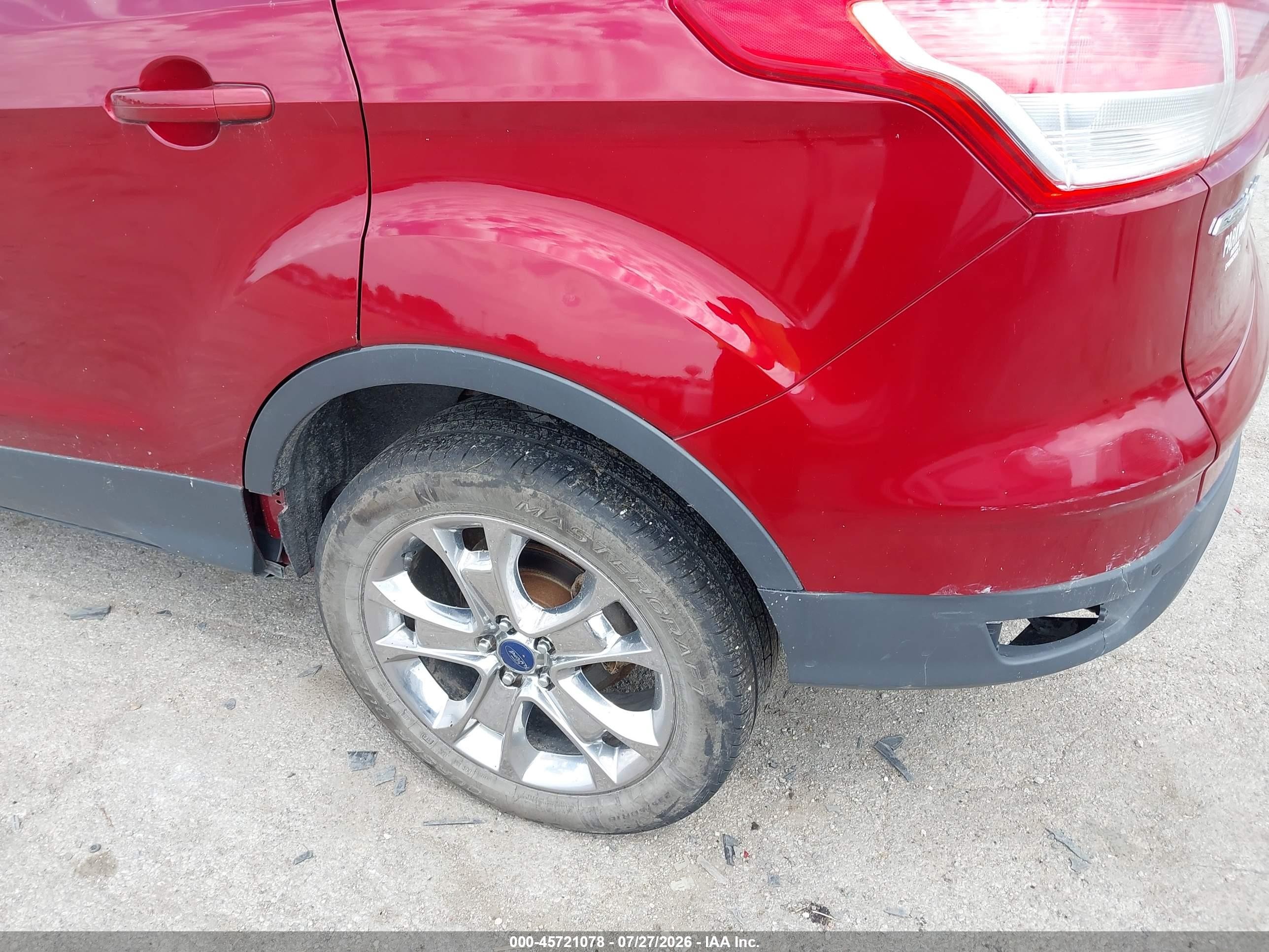 2015 Ford Escape Se Maroon vin: 1FMCU0GX1FUA76490