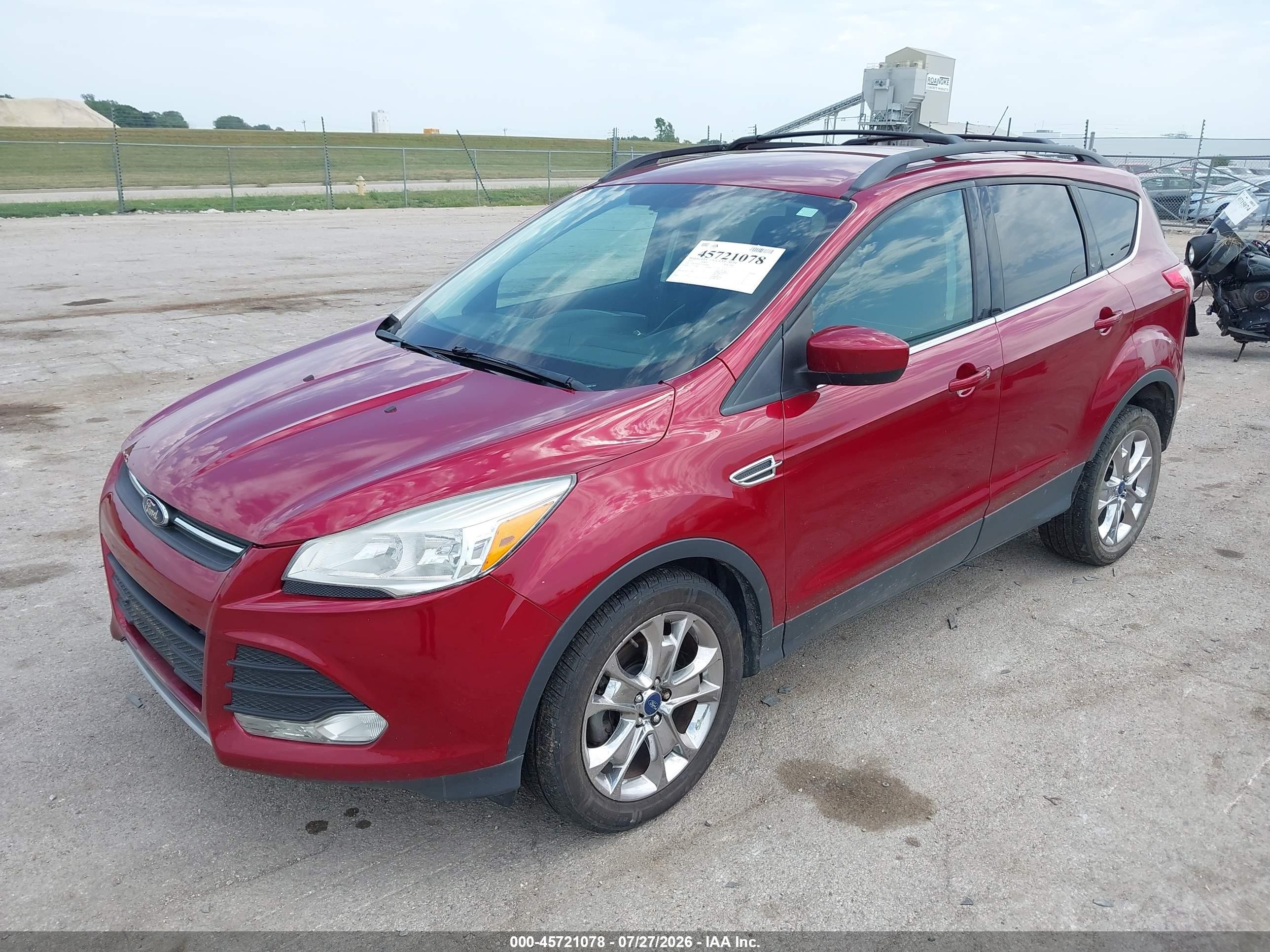 2015 Ford Escape Se Maroon vin: 1FMCU0GX1FUA76490