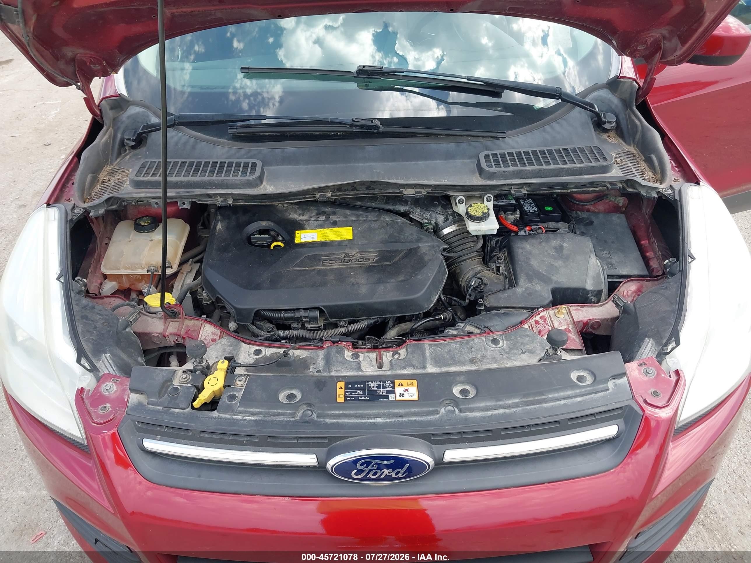 2015 Ford Escape Se Maroon vin: 1FMCU0GX1FUA76490