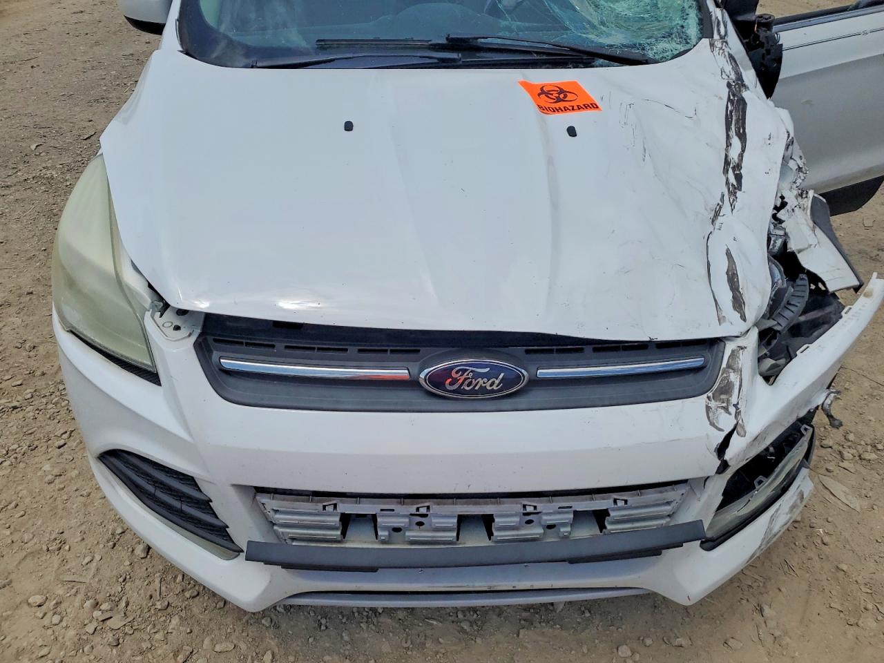 2015 Ford Escape Se White vin: 1FMCU0GX1FUB00092