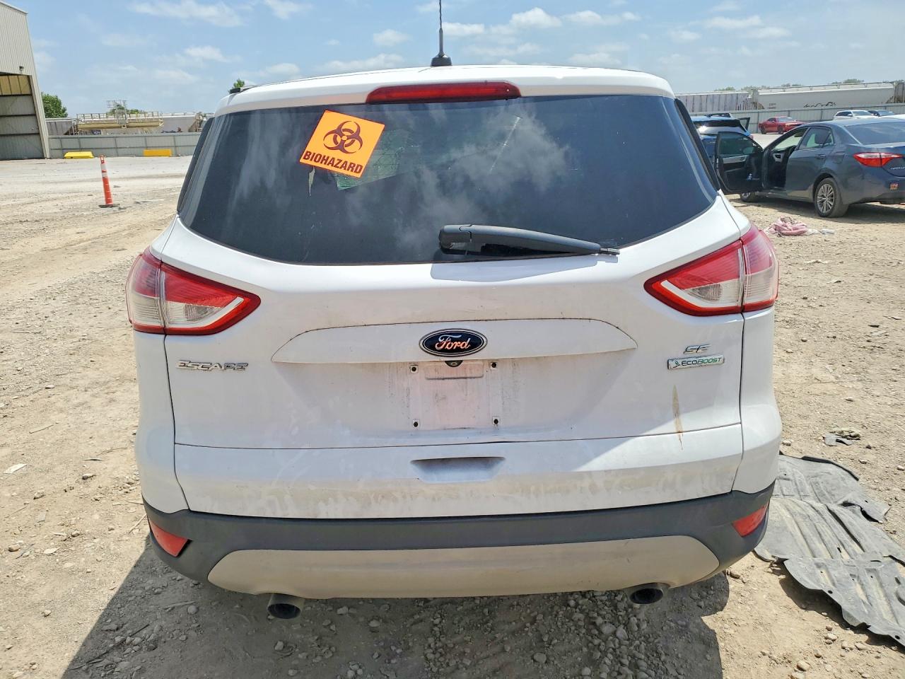 2015 Ford Escape Se White vin: 1FMCU0GX1FUB00092
