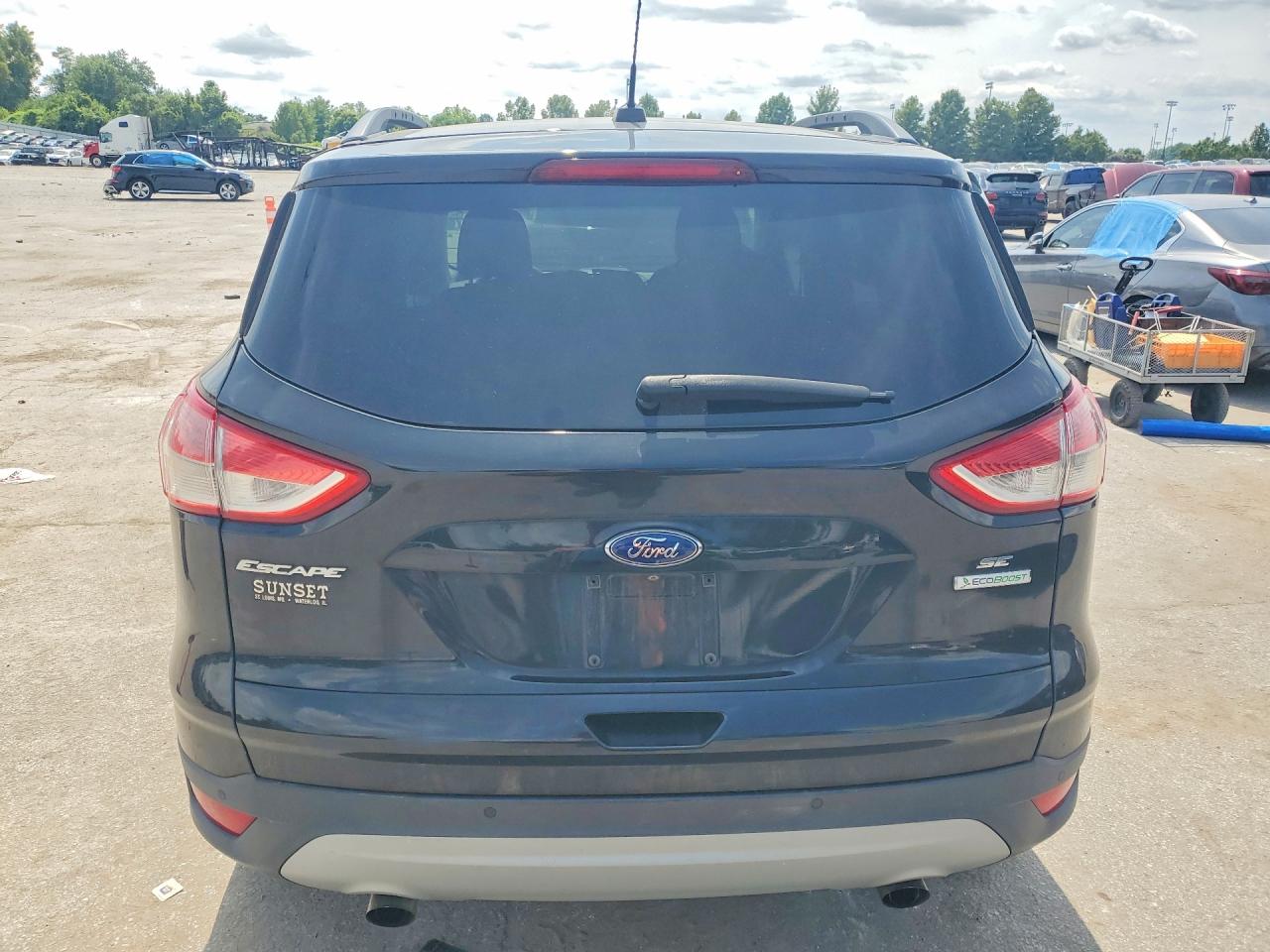 2015 Ford Escape Se Black vin: 1FMCU0GX1FUB12243