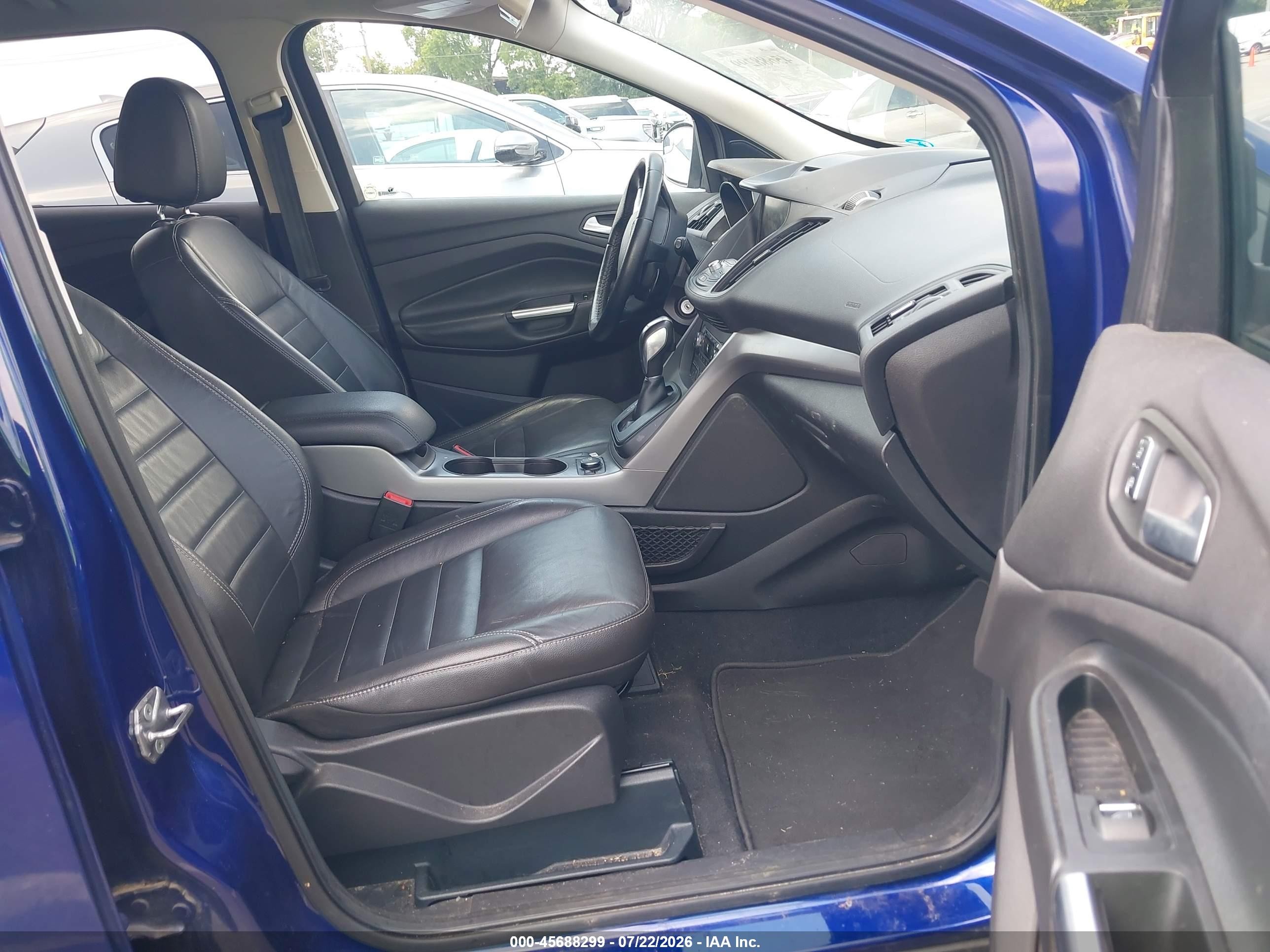 2015 Ford Escape Se Blue vin: 1FMCU0GX1FUB24585