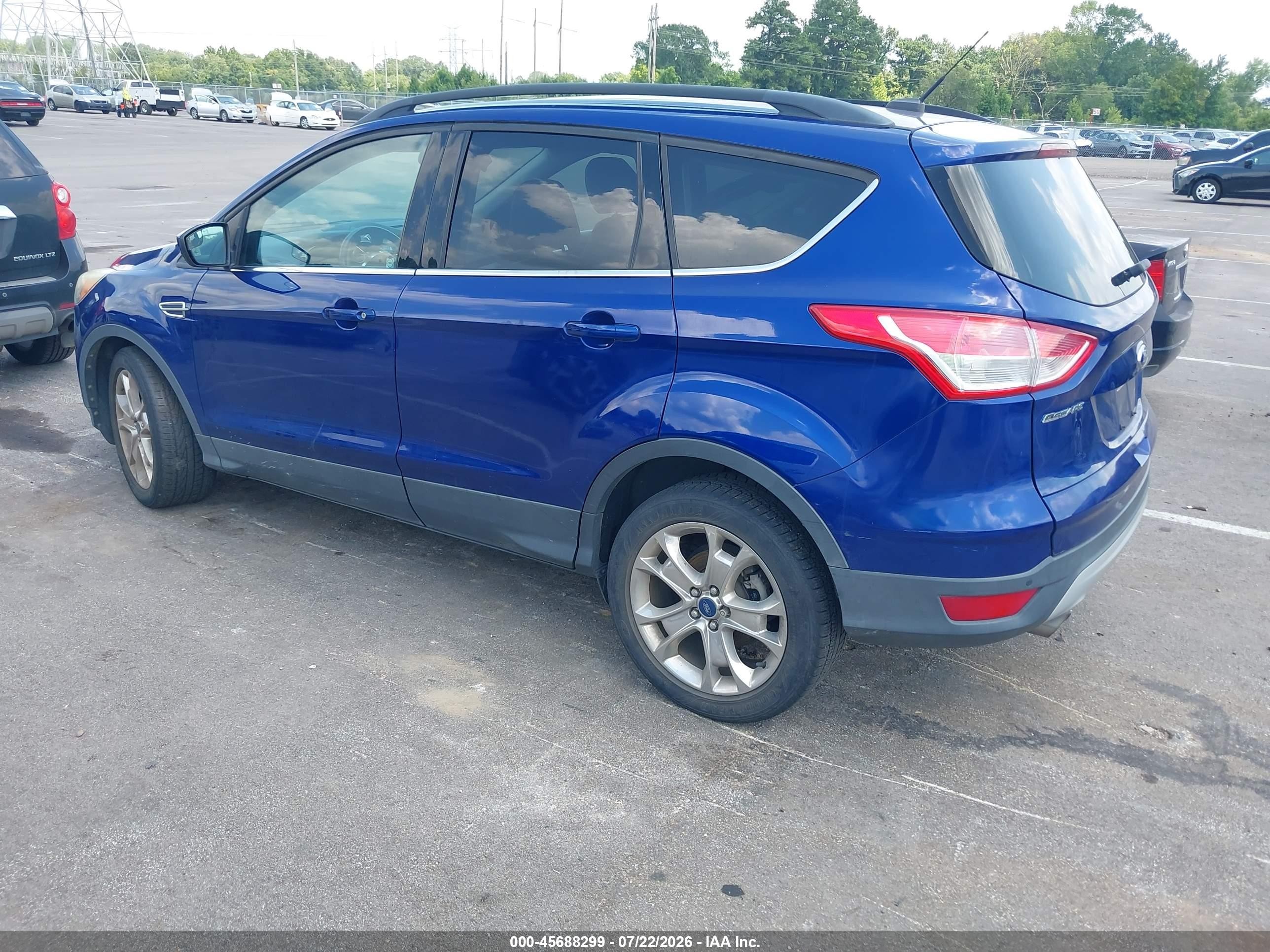 2015 Ford Escape Se Blue vin: 1FMCU0GX1FUB24585