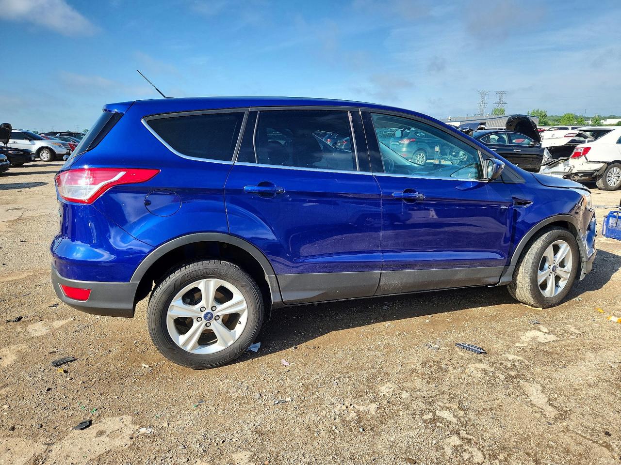2015 Ford Escape Se Blue vin: 1FMCU0GX1FUB57845