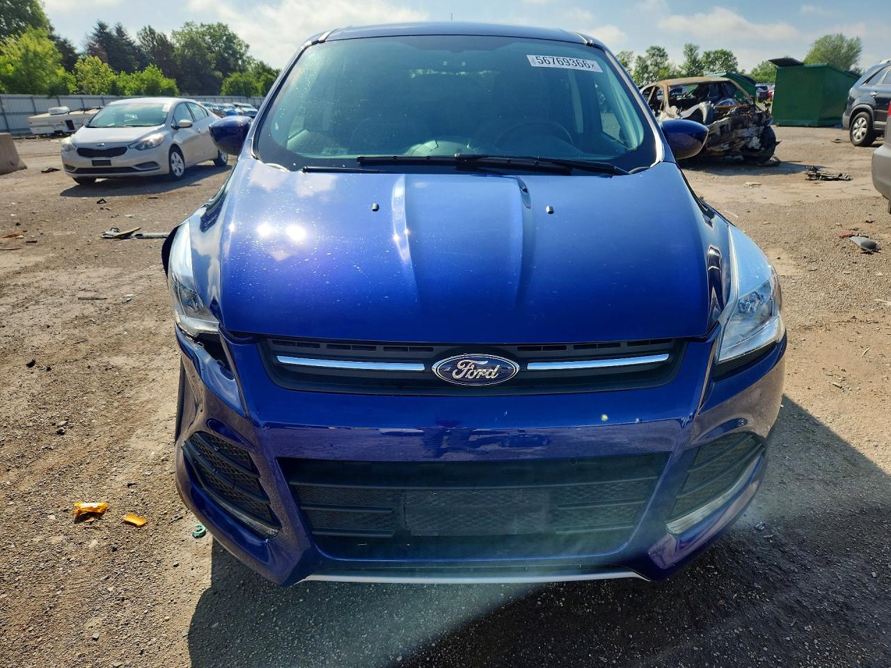 2015 Ford Escape Se Blue vin: 1FMCU0GX1FUB57845