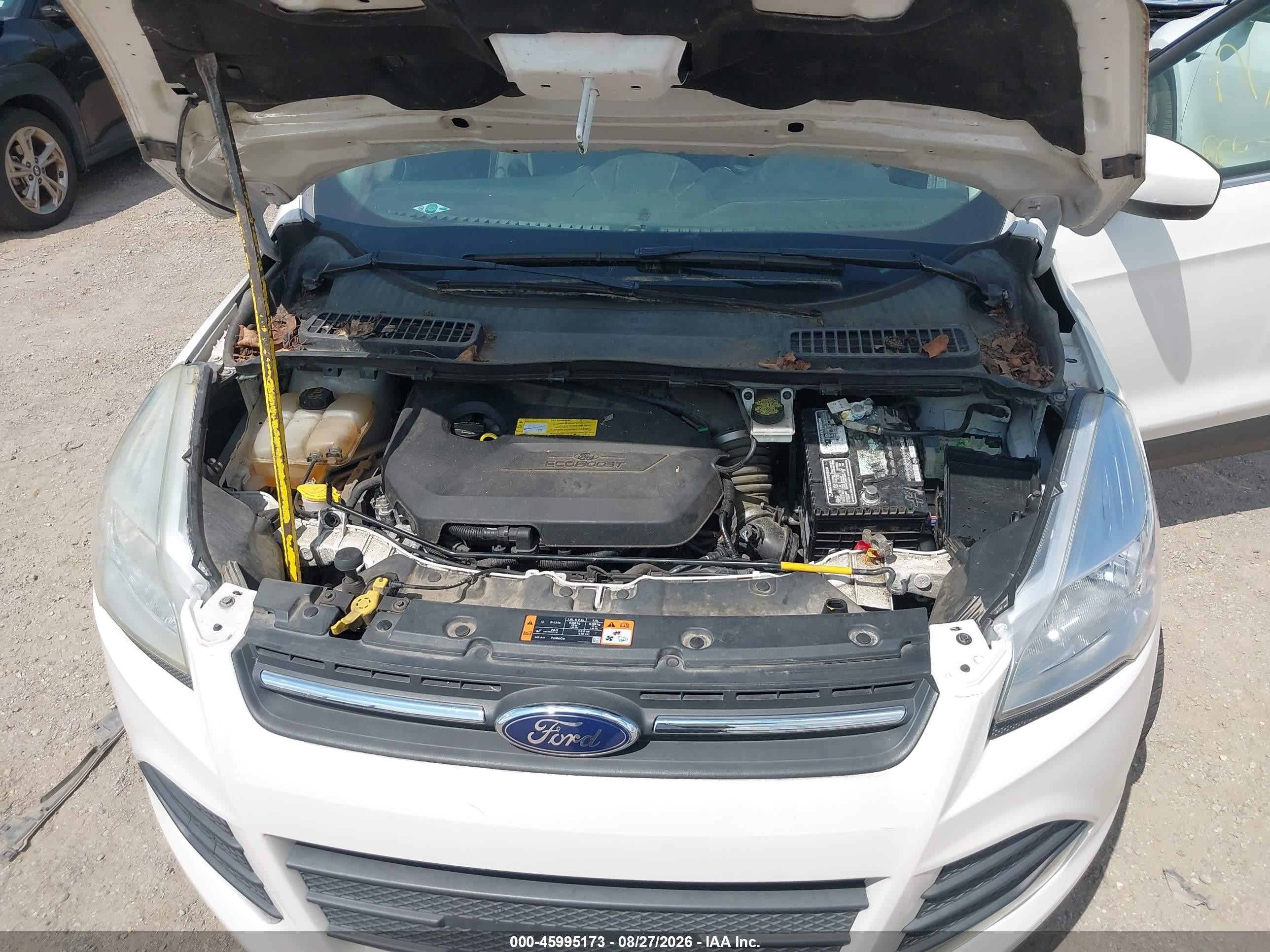 2015 Ford Escape Se Белый vin: 1FMCU0GX1FUB90733