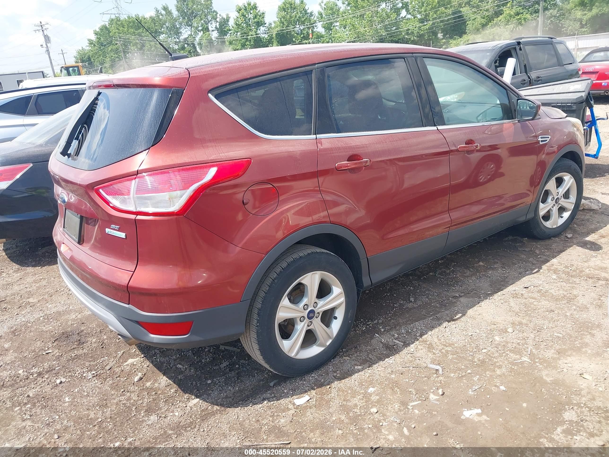2015 Ford Escape Se Brown vin: 1FMCU0GX1FUC76088