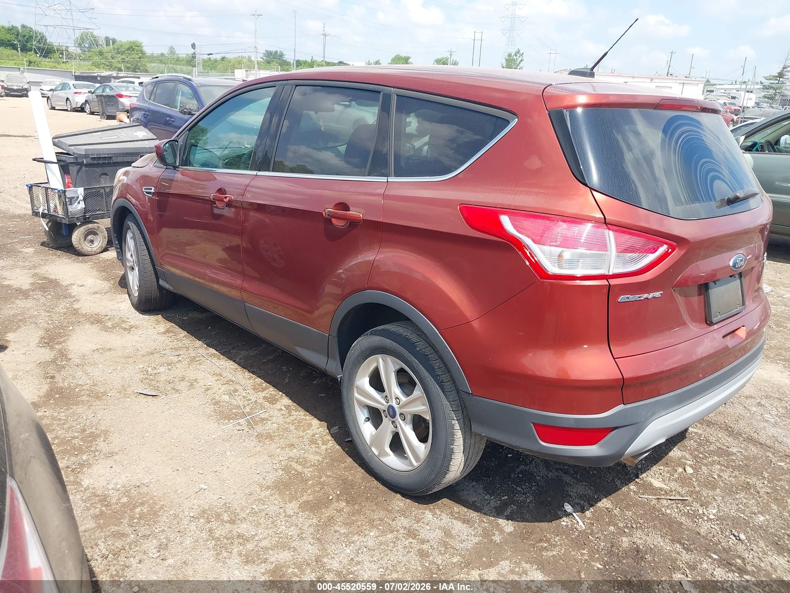 2015 Ford Escape Se Brown vin: 1FMCU0GX1FUC76088