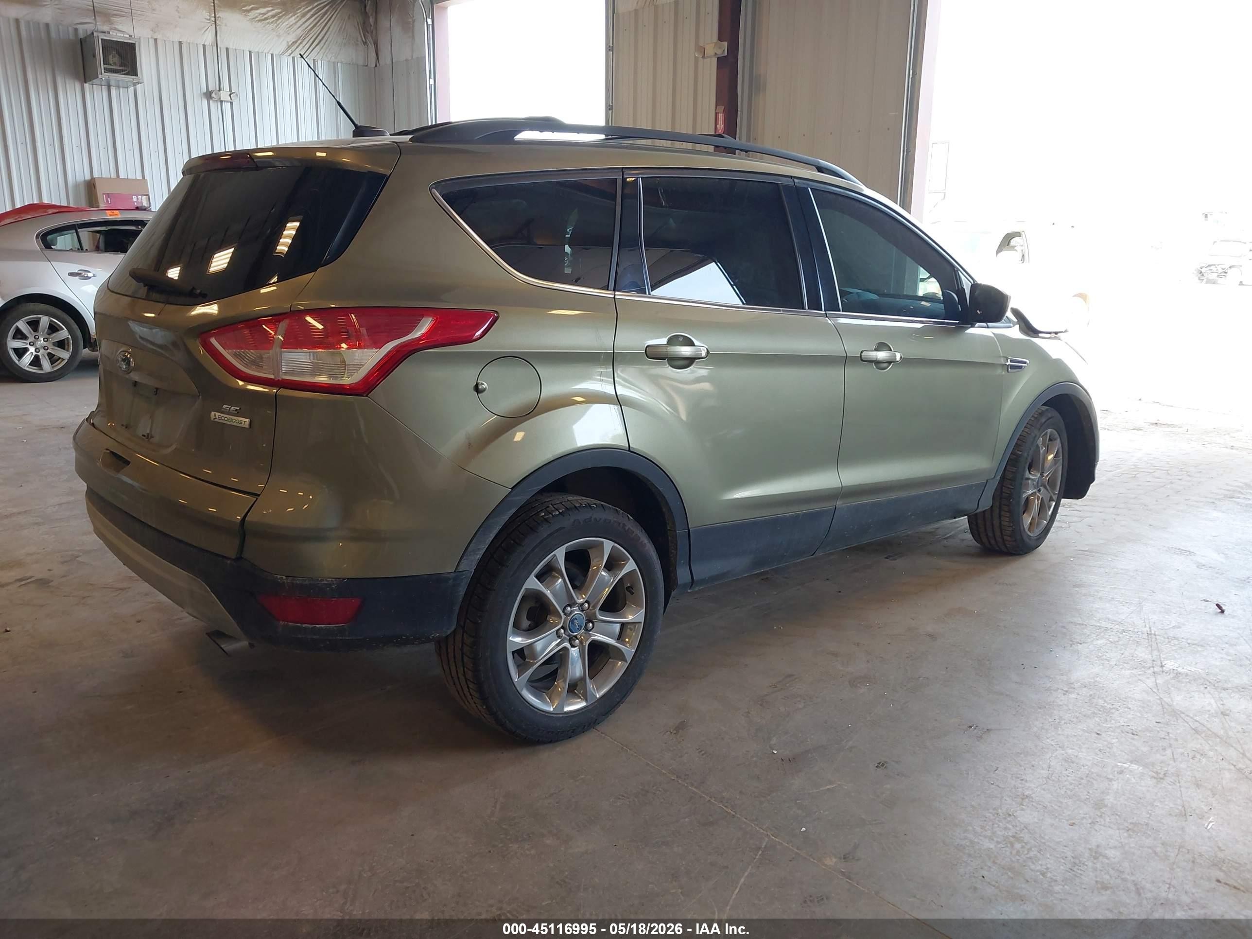 2013 Ford Escape Se Green vin: 1FMCU0GX2DUA13492