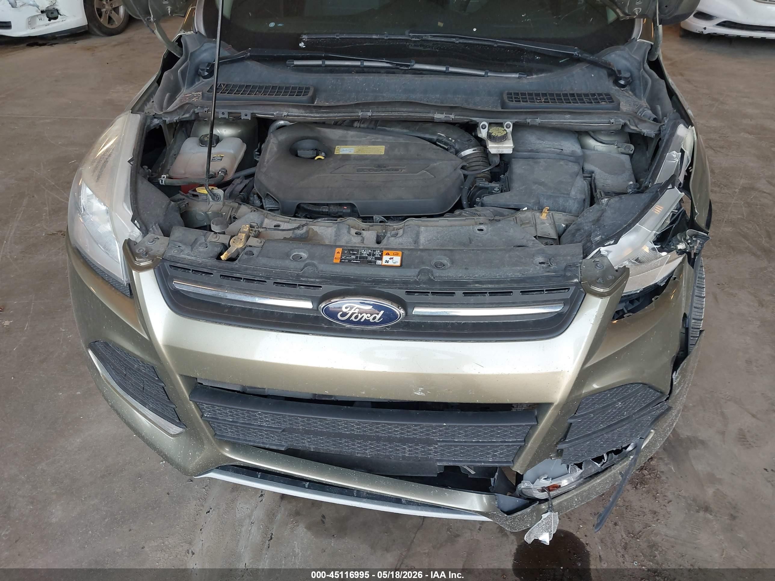 2013 Ford Escape Se Green vin: 1FMCU0GX2DUA13492