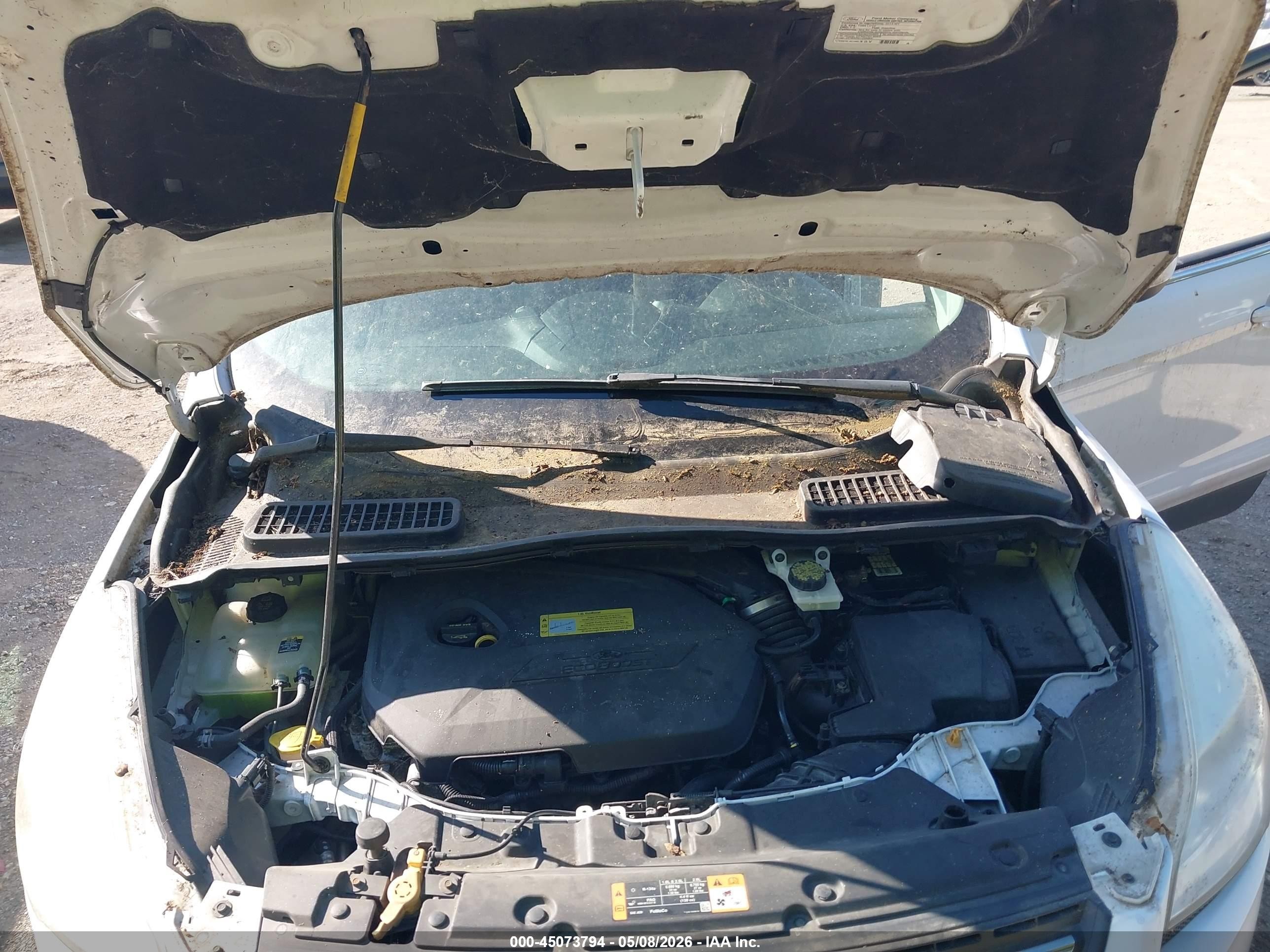 2013 Ford Escape Se Белый vin: 1FMCU0GX2DUA74180