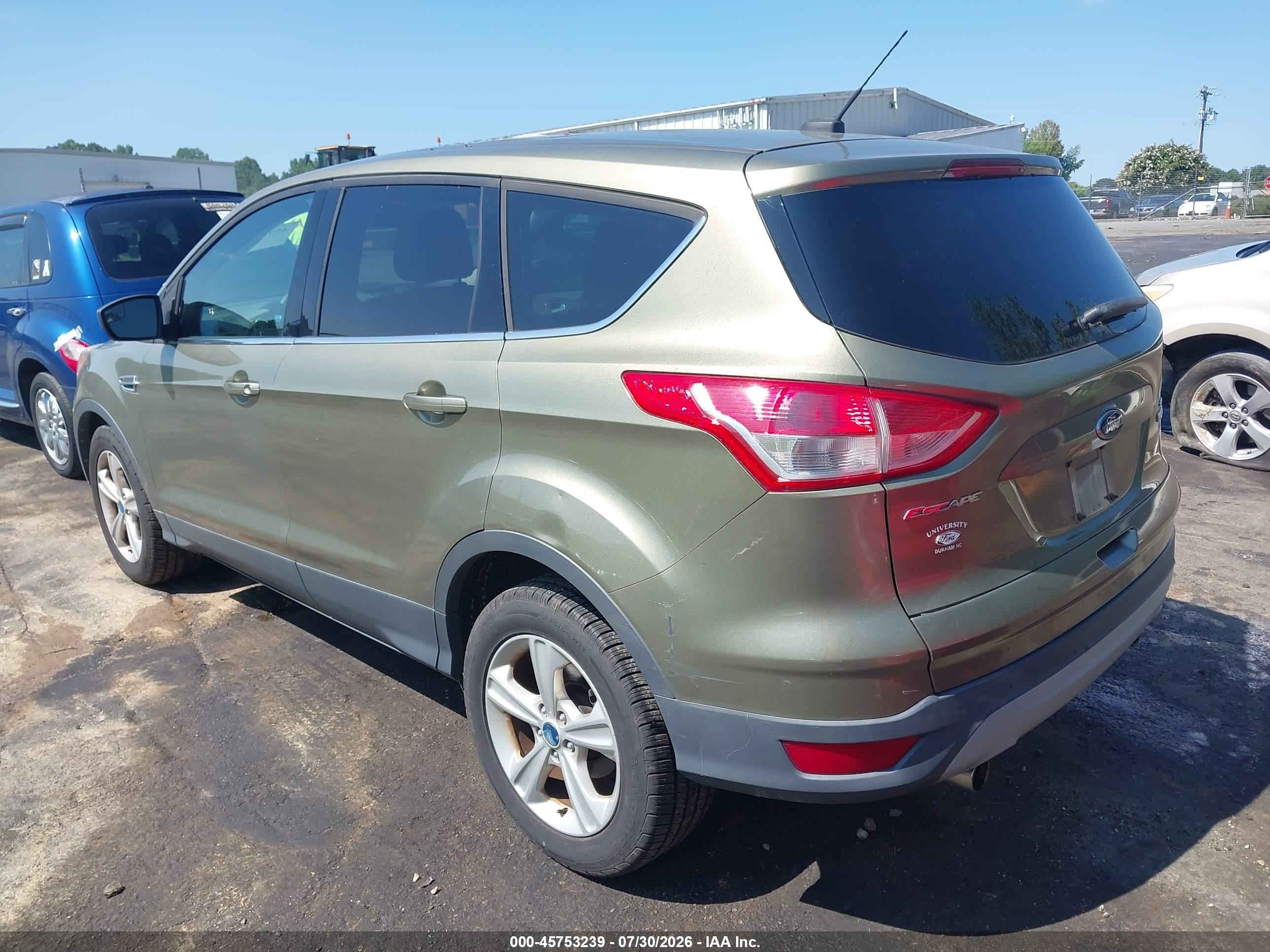 2013 Ford Escape Se Green vin: 1FMCU0GX2DUB51596