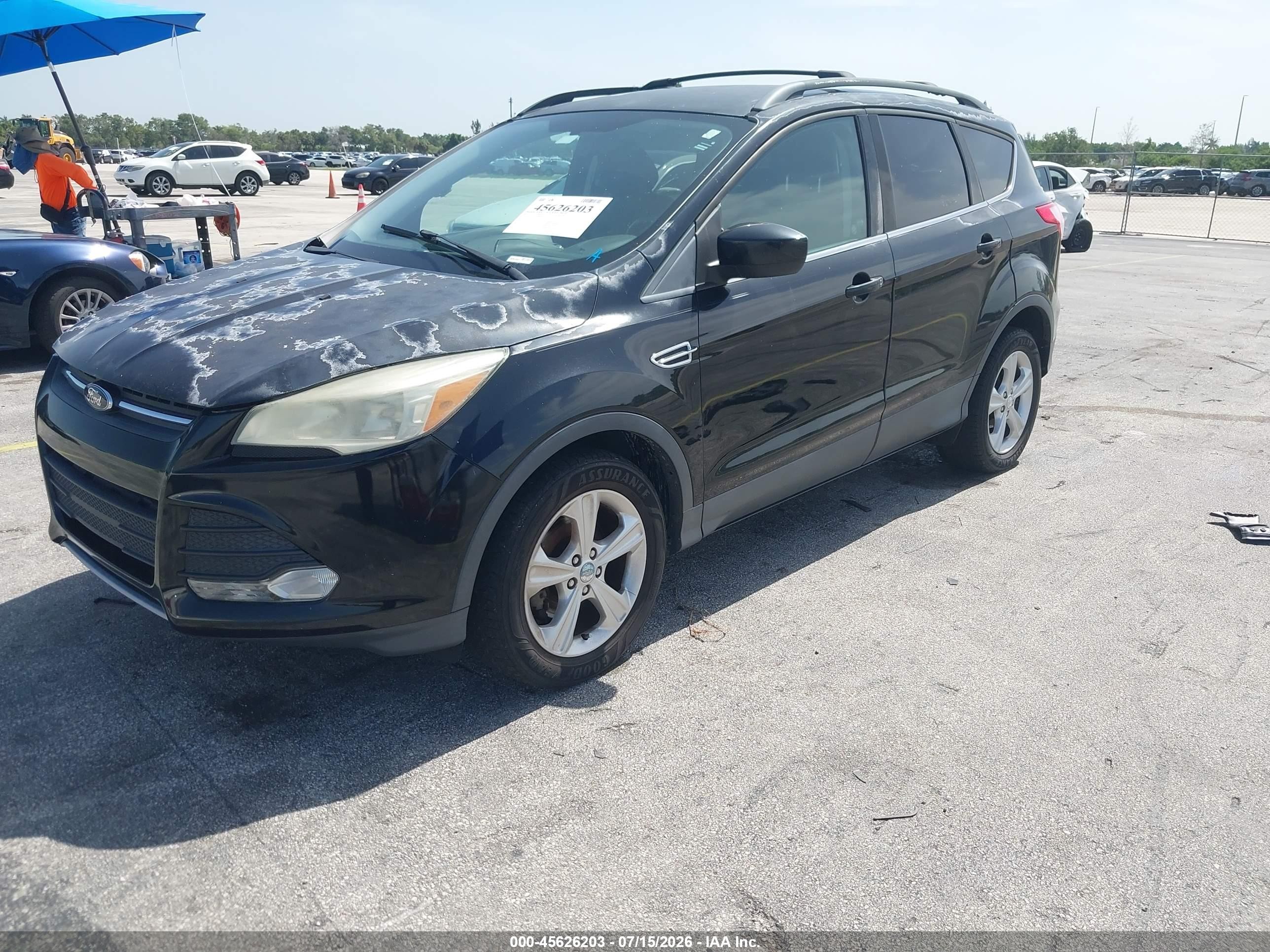2013 Ford Escape Se Черный vin: 1FMCU0GX2DUB90981