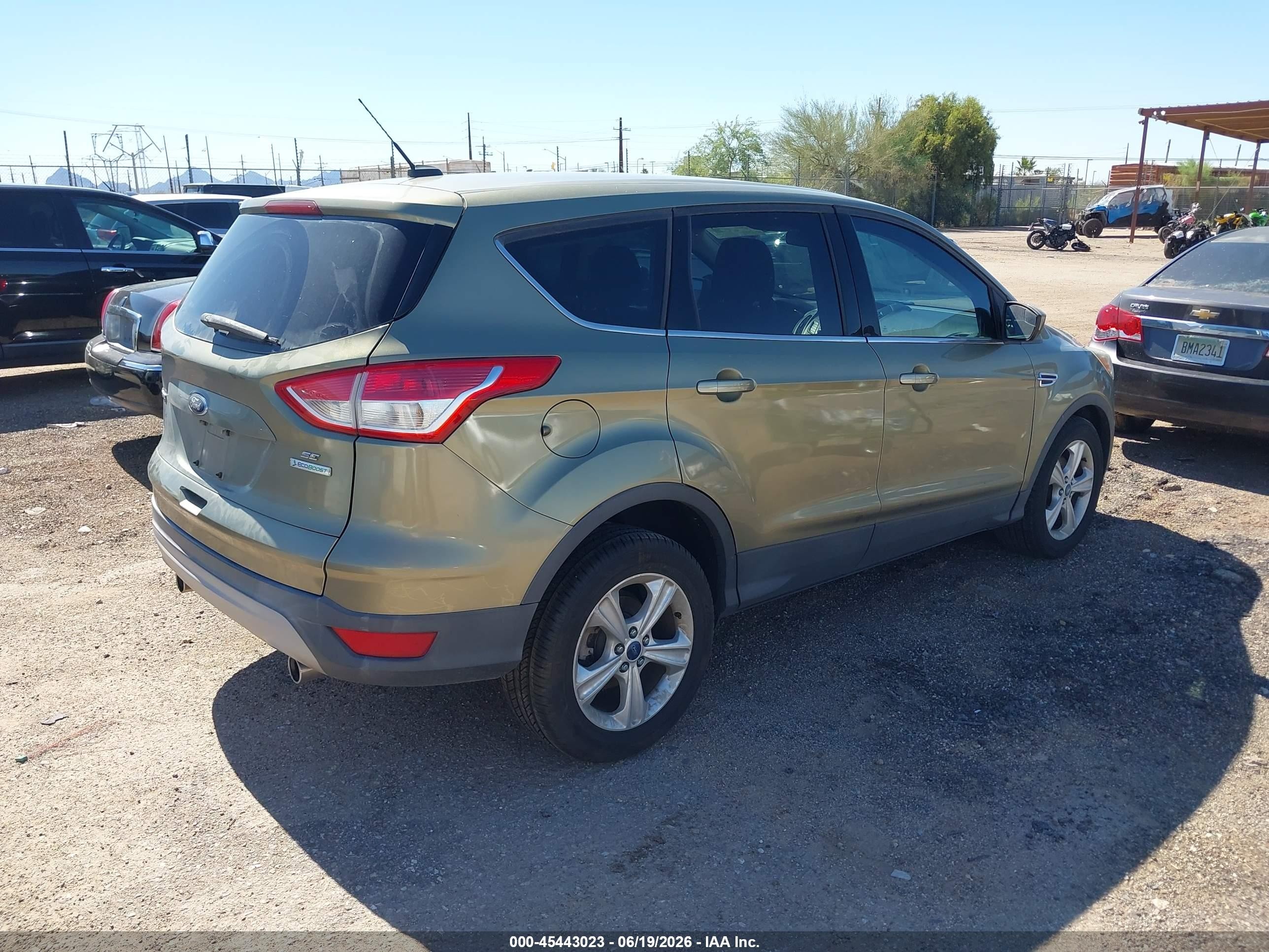 2013 Ford Escape Se Green vin: 1FMCU0GX2DUB97025