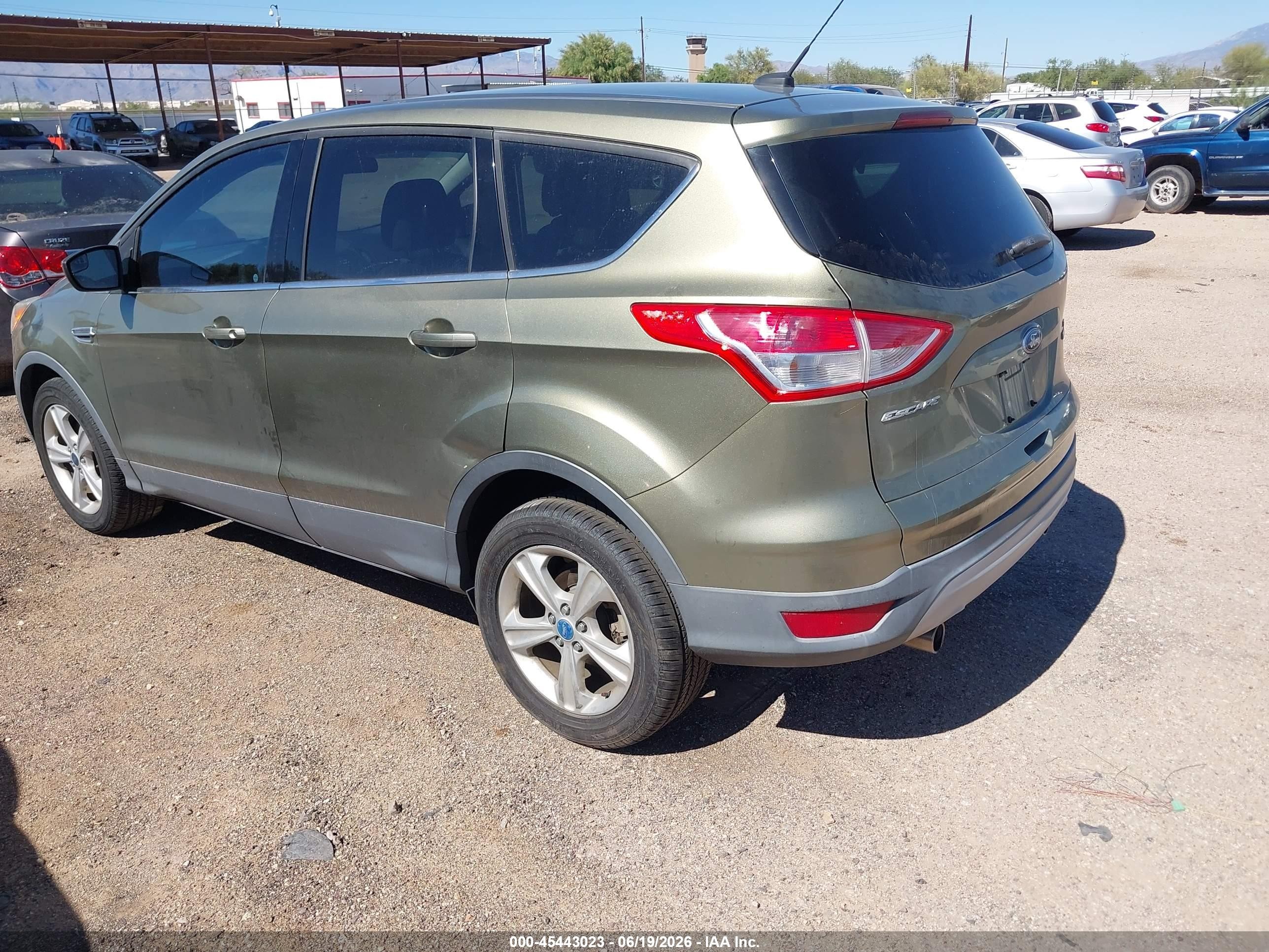 2013 Ford Escape Se Green vin: 1FMCU0GX2DUB97025